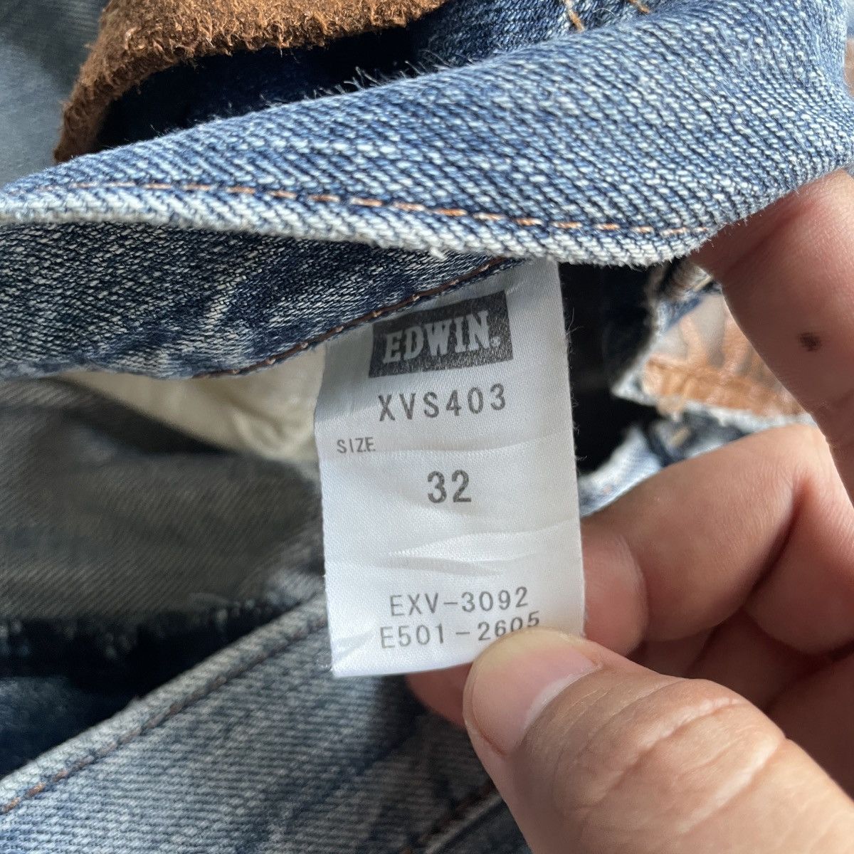 Japanese Brand Rare🔥 Edwin Exclusive Vintage Distressed Denim Pants Faded Size US 34 / EU 50 - 9 Thumbnail