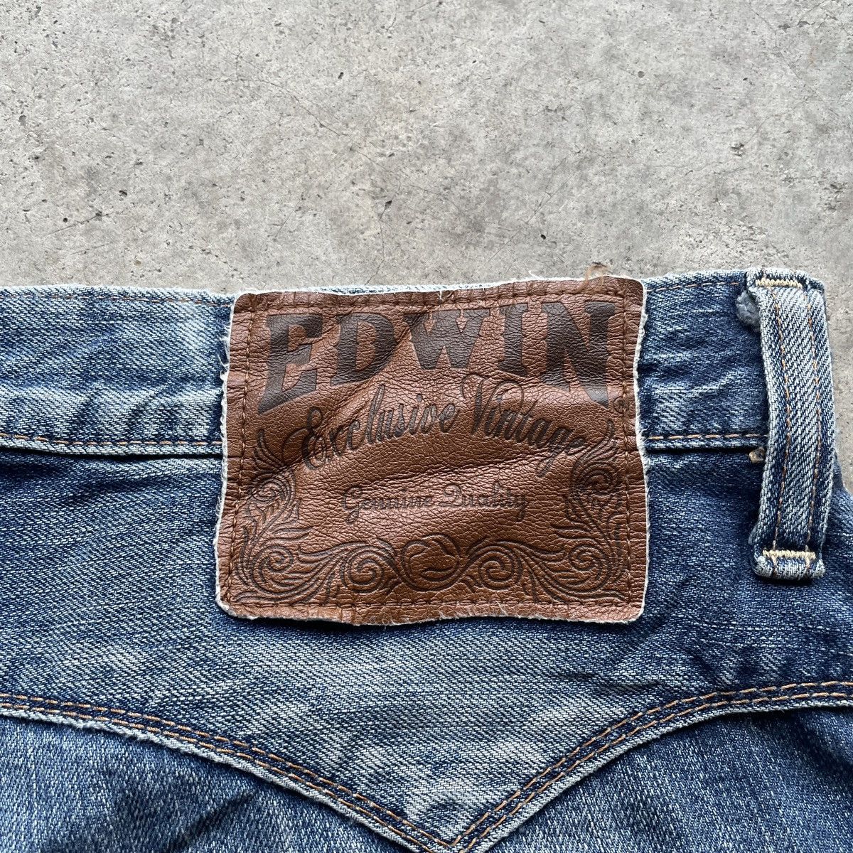 Japanese Brand Rare🔥 Edwin Exclusive Vintage Distressed Denim Pants Faded Size US 34 / EU 50 - 12 Thumbnail