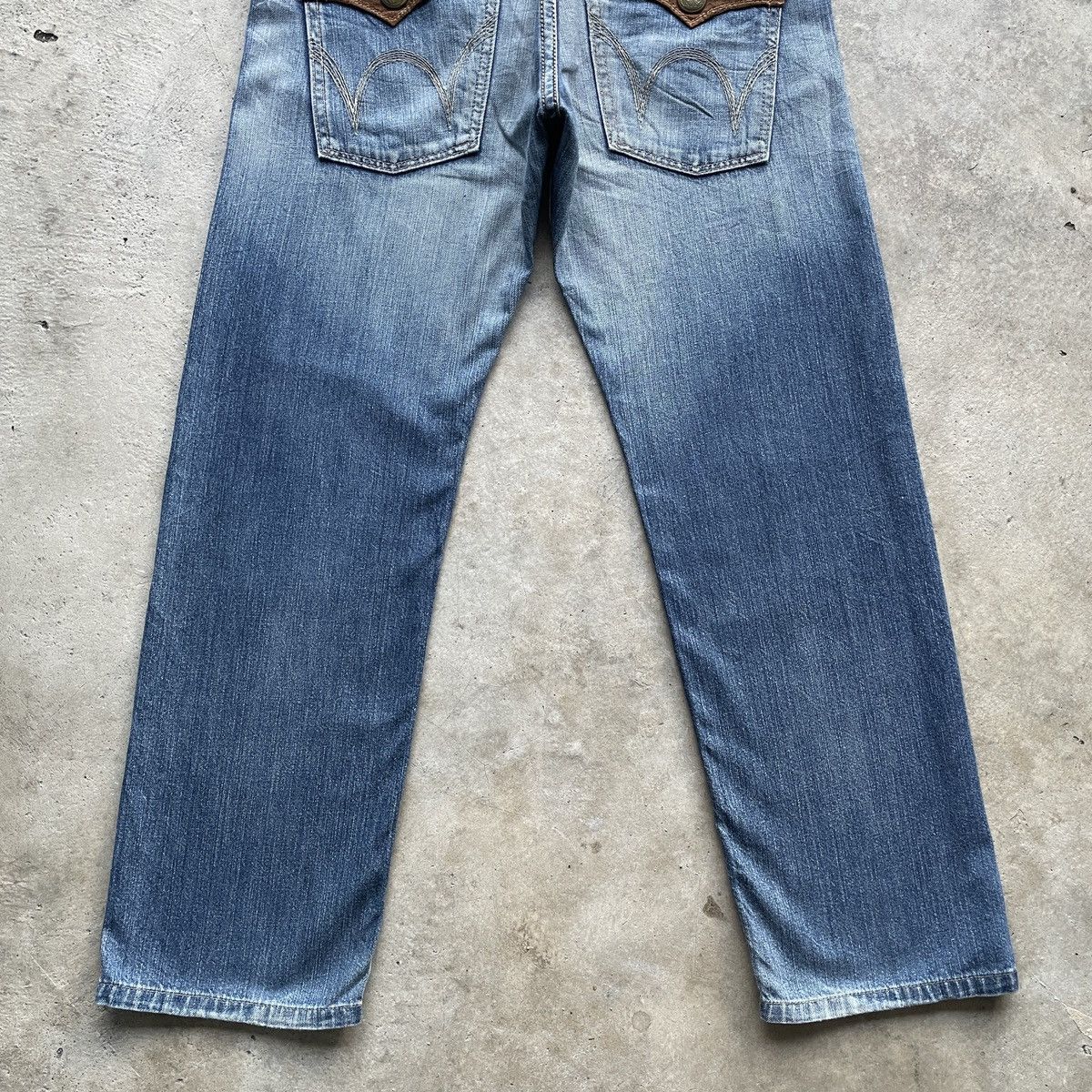 Japanese Brand Rare🔥 Edwin Exclusive Vintage Distressed Denim Pants Faded Size US 34 / EU 50 - 15 Thumbnail