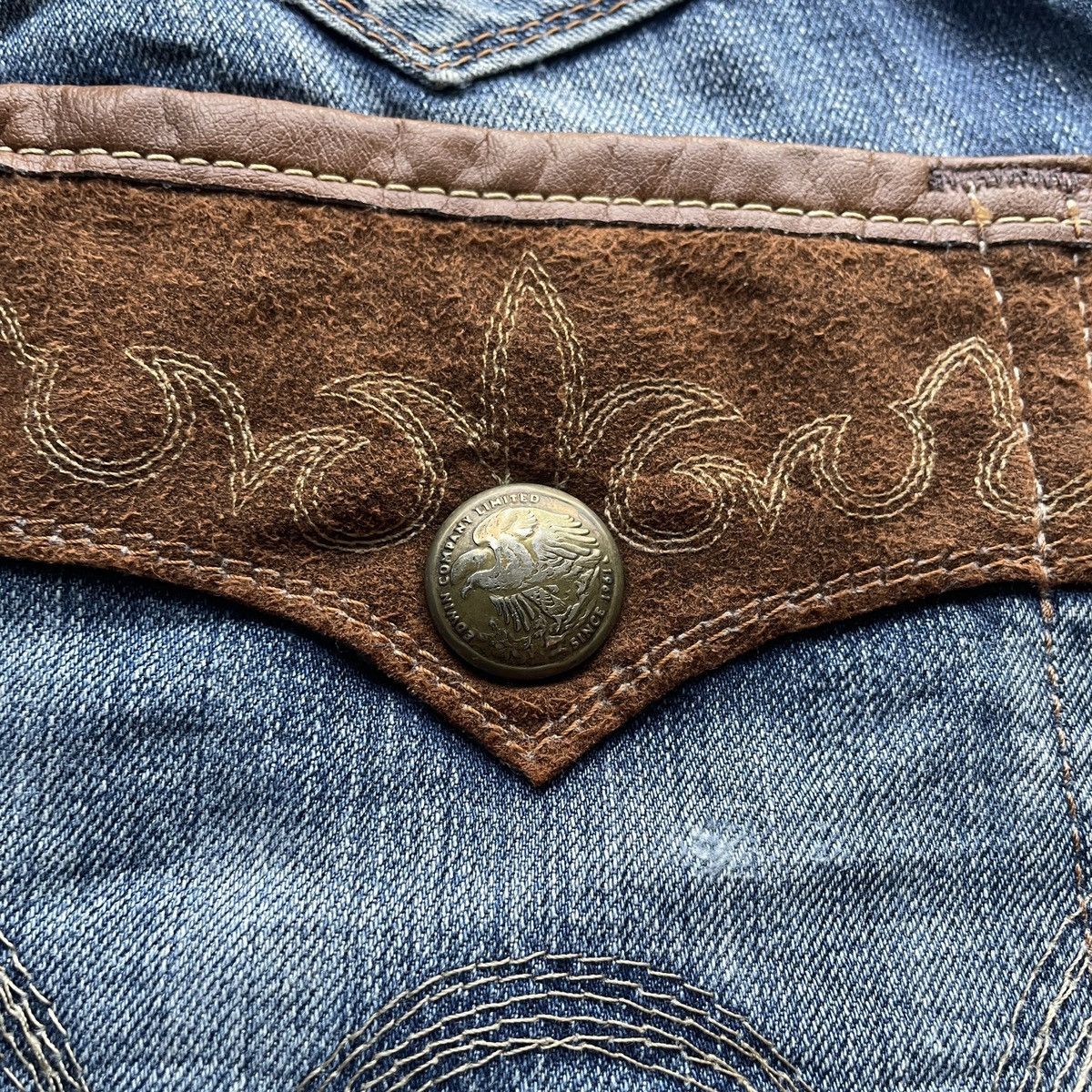 Japanese Brand Rare🔥 Edwin Exclusive Vintage Distressed Denim Pants Faded Size US 34 / EU 50 - 13 Thumbnail