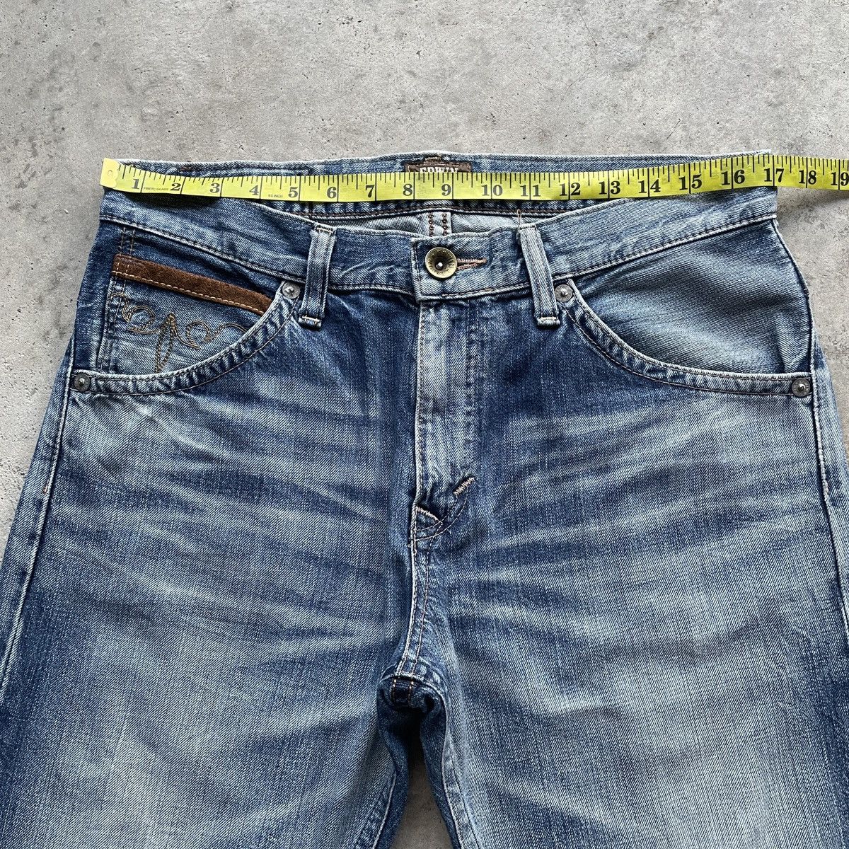 Japanese Brand Rare🔥 Edwin Exclusive Vintage Distressed Denim Pants Faded Size US 34 / EU 50 - 8 Thumbnail