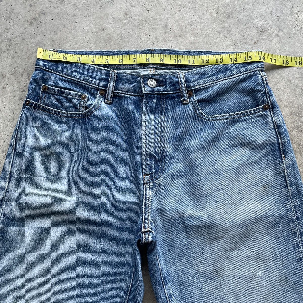 Japanese Brand Vintage Japanese Faded Distressed Denim Jeans Pants W32x27.5 Size US 32 / EU 48 - 6 Thumbnail