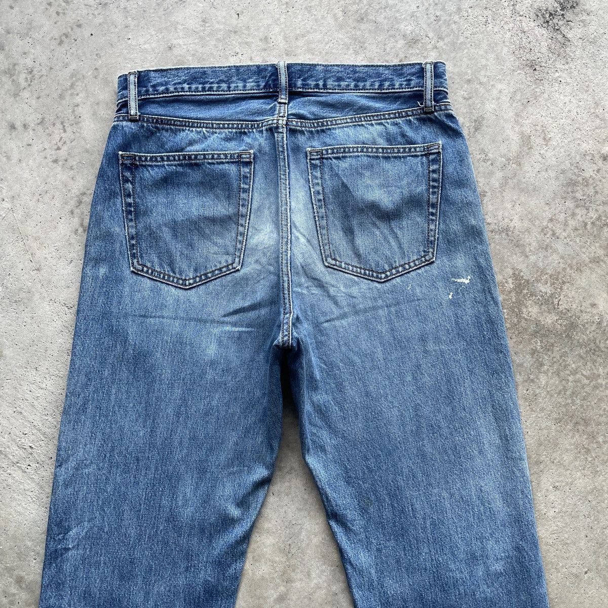 Japanese Brand Vintage Japanese Faded Distressed Denim Jeans Pants W32x27.5 Size US 32 / EU 48 - 8 Thumbnail