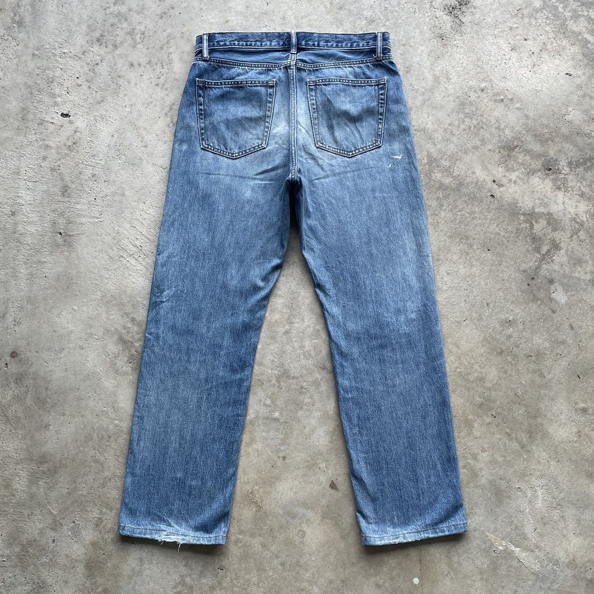 Japanese Brand Vintage Japanese Faded Distressed Denim Jeans Pants W32x27.5 Size US 32 / EU 48 - 10 Thumbnail