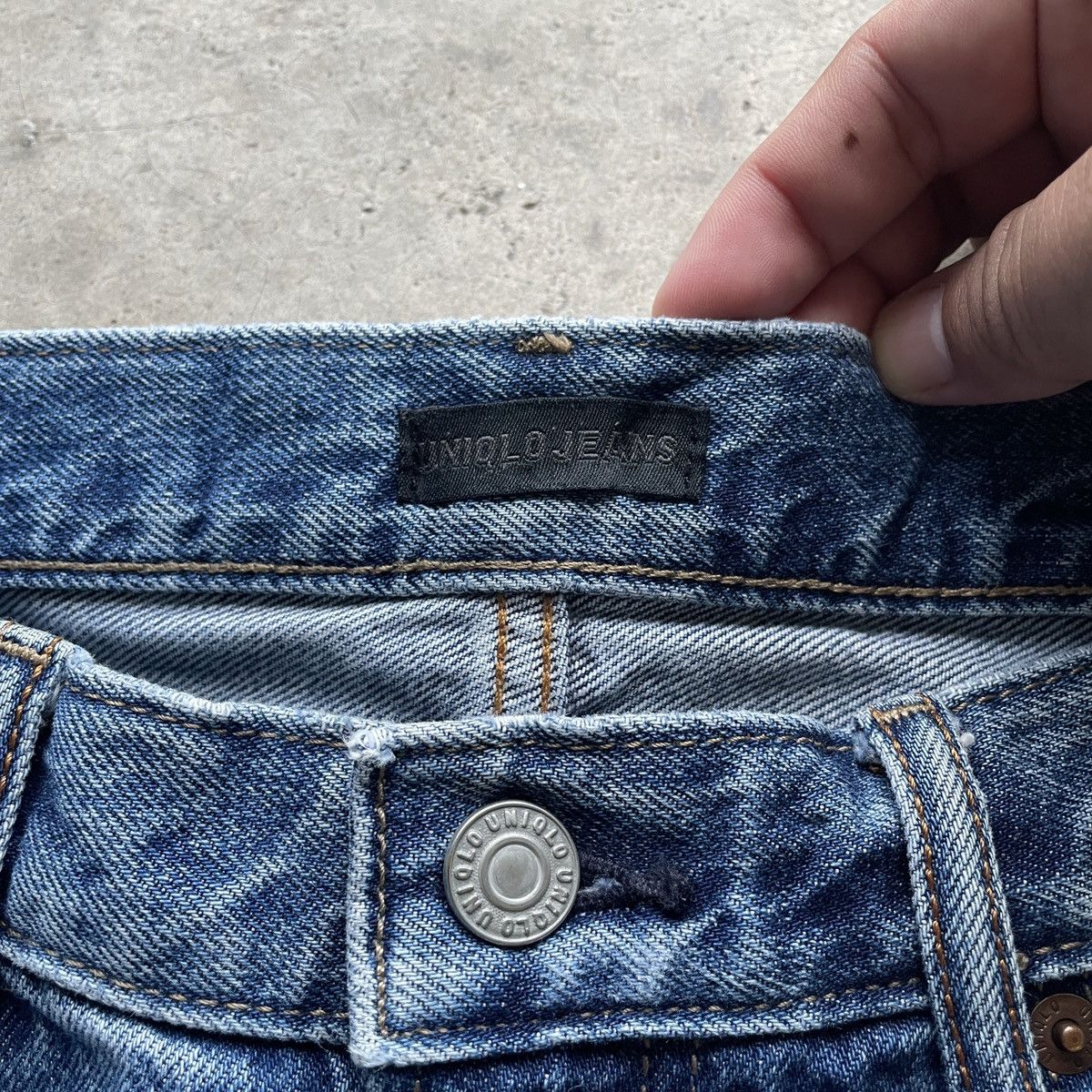 Japanese Brand Vintage Japanese Faded Distressed Denim Jeans Pants W32x27.5 Size US 32 / EU 48 - 5 Thumbnail