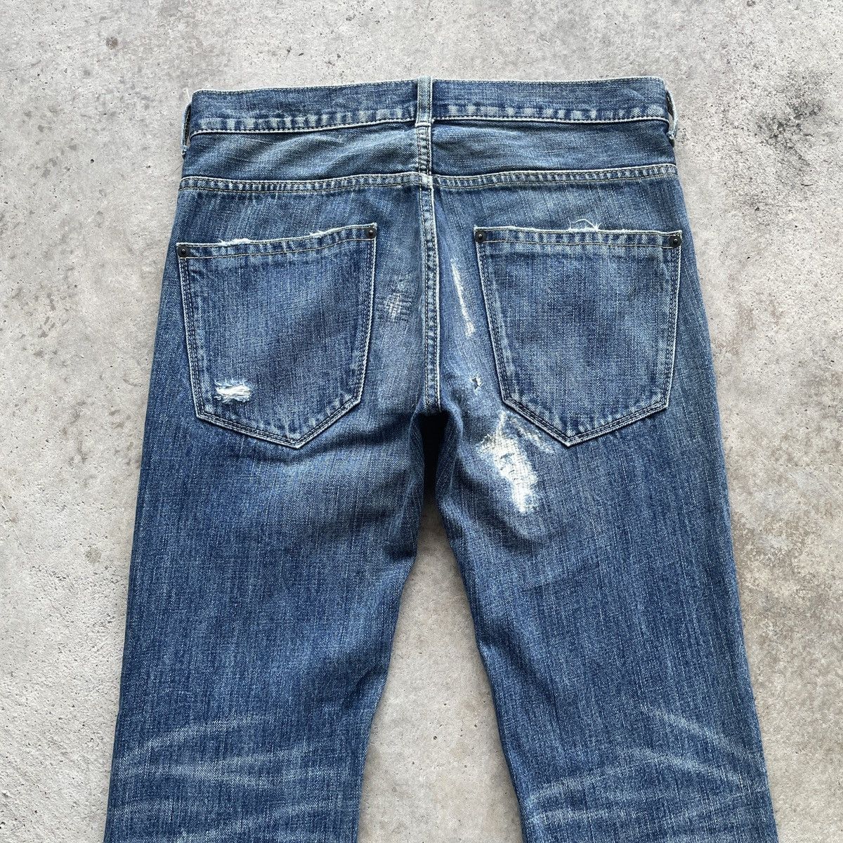 Japanese Brand Vintage Japanese Rare Faded Denim Jeans Pants W30x32.5 Size US 30 / EU 46 - 10 Thumbnail