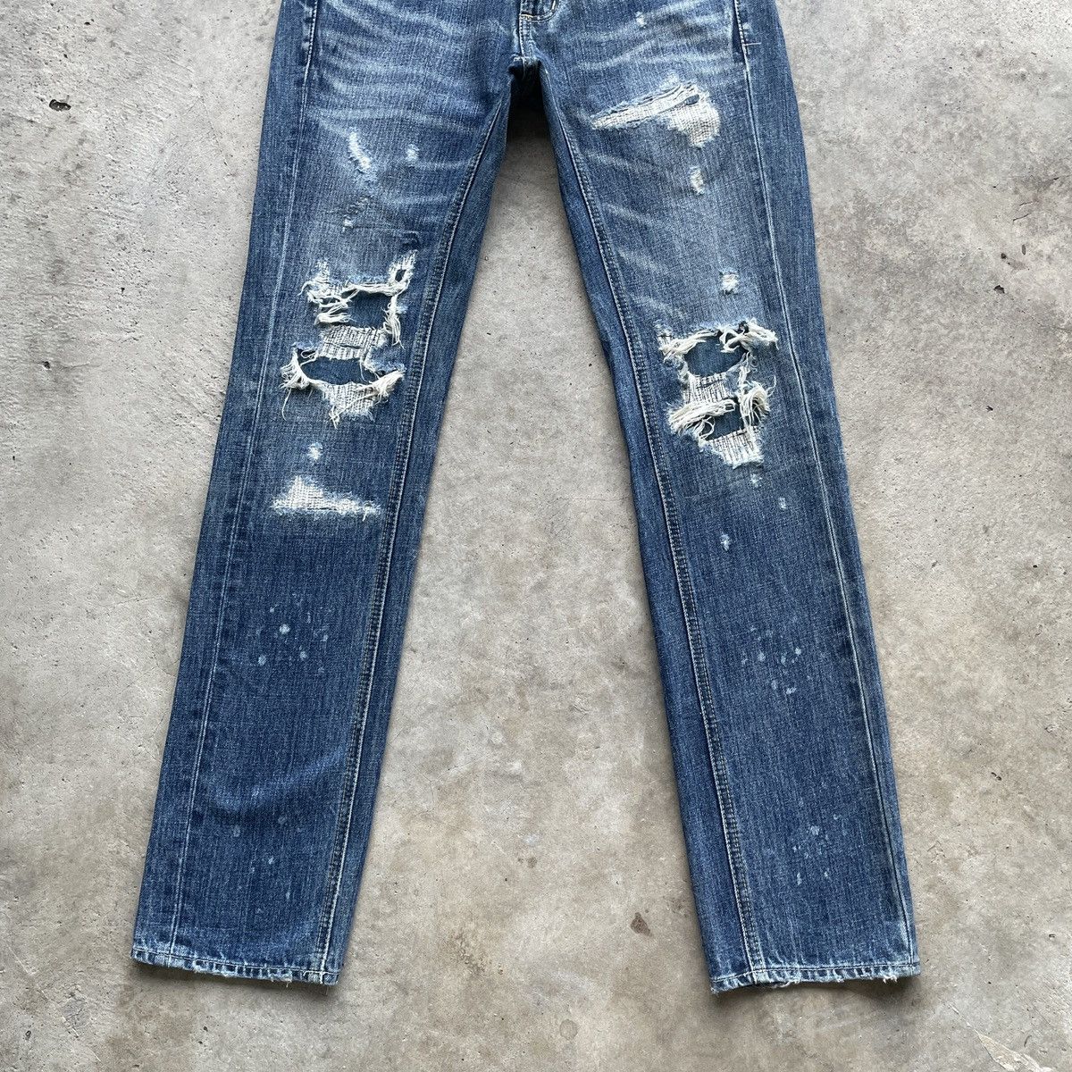 Japanese Brand Vintage Japanese Rare Faded Denim Jeans Pants W30x32.5 Size US 30 / EU 46 - 4 Thumbnail