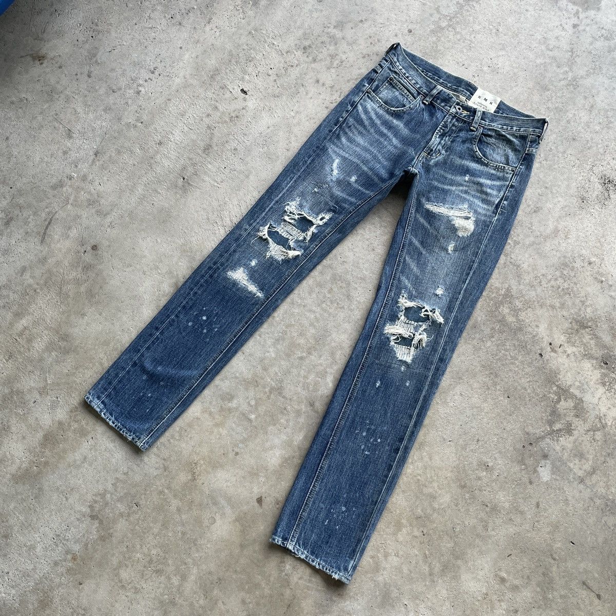 Japanese Brand Vintage Japanese Rare Faded Denim Jeans Pants W30x32.5 Size US 30 / EU 46 - 2 Thumbnail