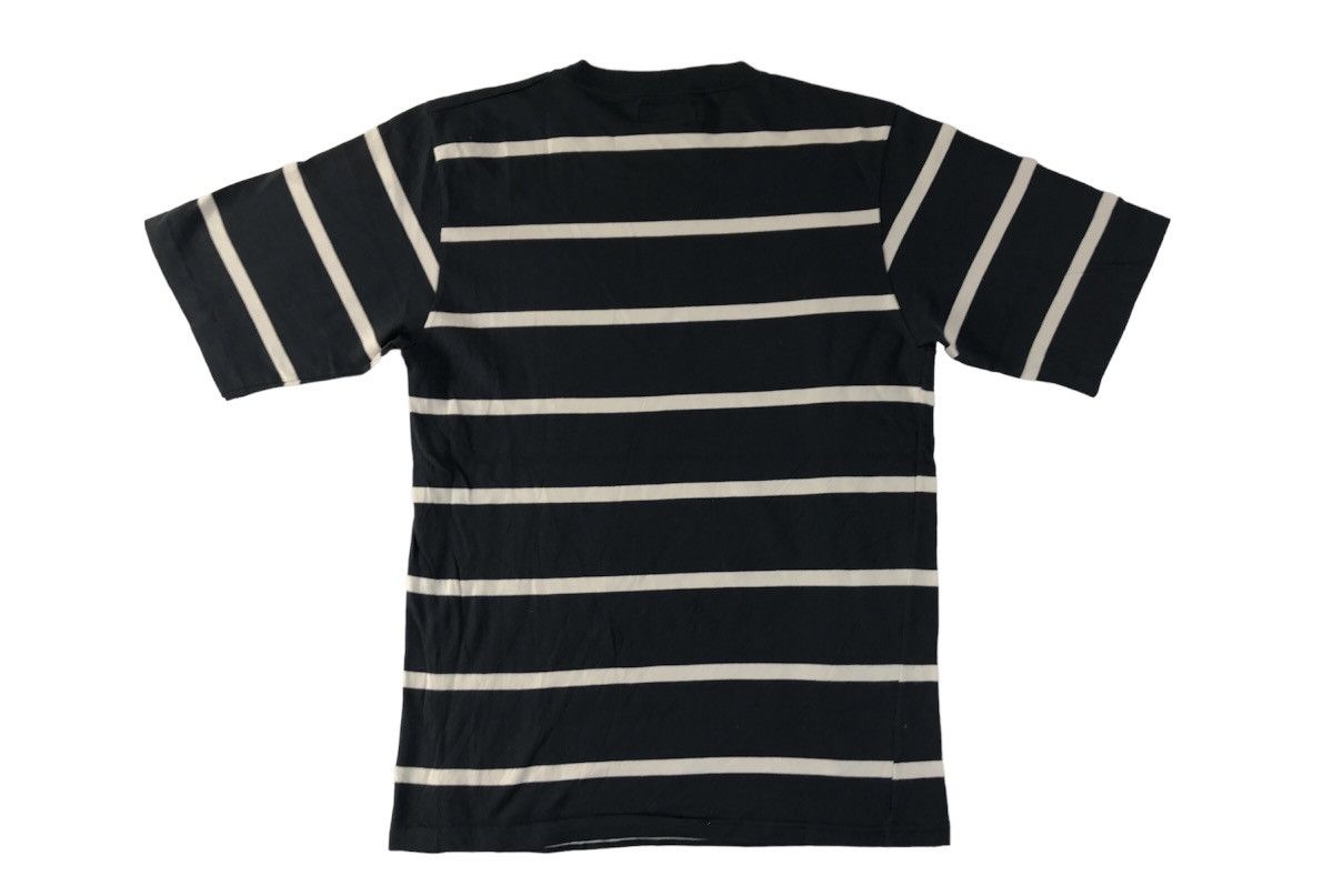 agnes b. Agnes B Homme Paris Striped Crewneck Printed Tee T-shirt Size US S / EU 44-46 / 1 - 2 Thumbnail