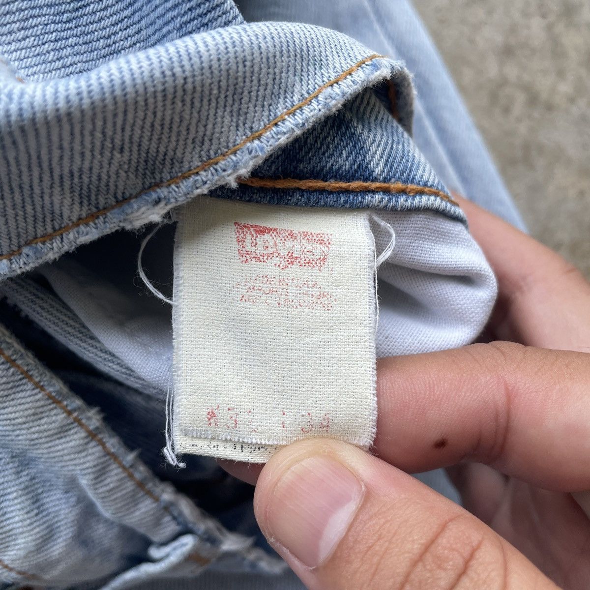 Levi's Vintage 90s Levi’s 510 Light Wash Denim Jeans Pants W30x33 Size US 30 / EU 46 - 7 Thumbnail