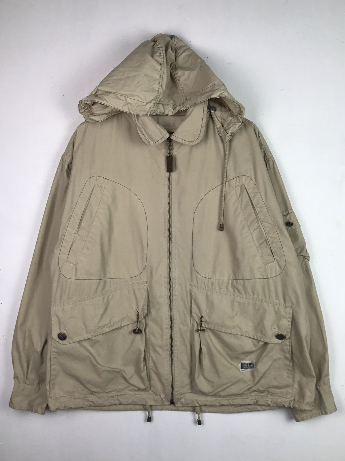 image of Gianfranco Ferre x Italian Designers Vintage 90 Ferre Jeans Light Jacket in Beige, Men's (Size 2XL)
