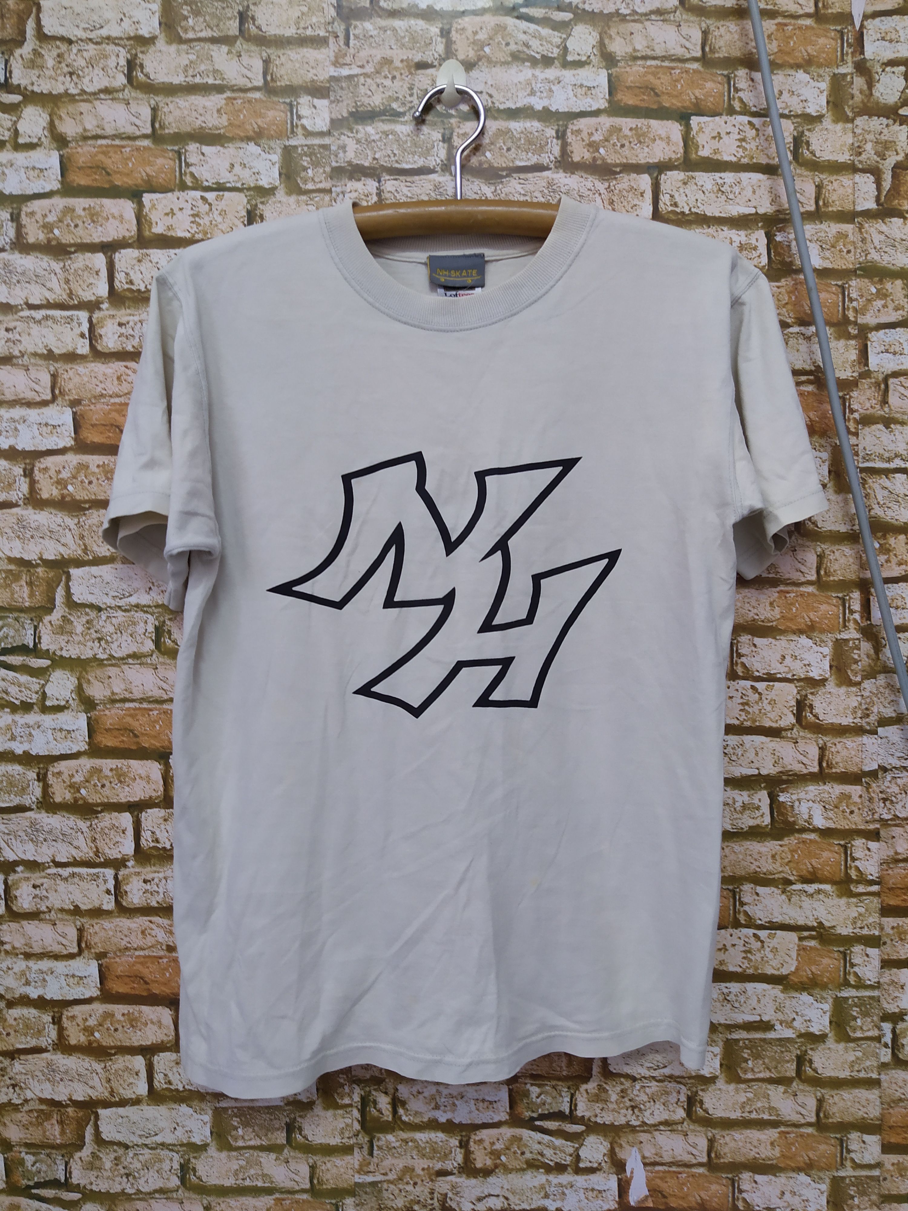 image of Nbhd Neighborhood Skate Shirt (B283) in Cream, Men's (Size Medium)