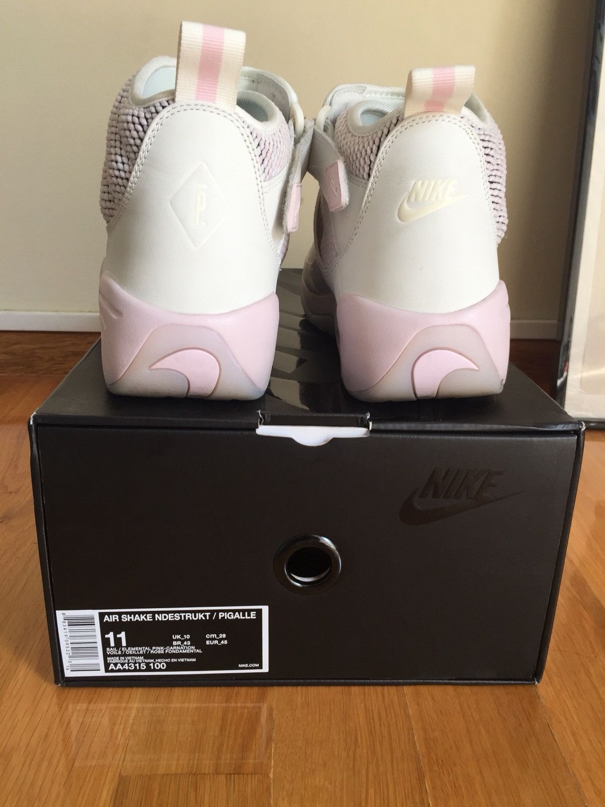Nike × Pigalle Pigalle Paris X Nike Air Shake Ndestrukt Basketball Pink Size US 11 / EU 44 - 4 Thumbnail