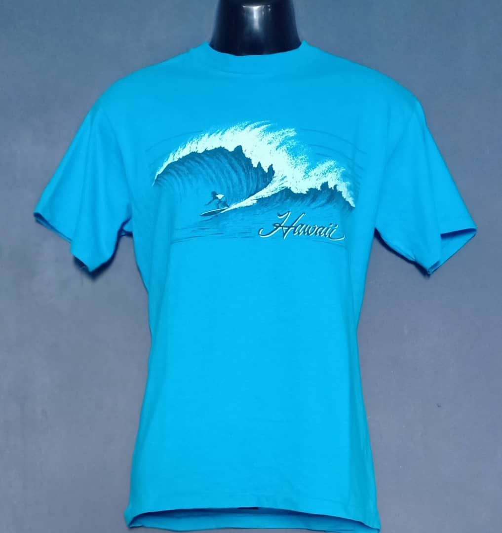 Vintage Vintage Hawaii Surf Hanes T-Shirt Size US M / EU 48-50 / 2 - 2 Thumbnail