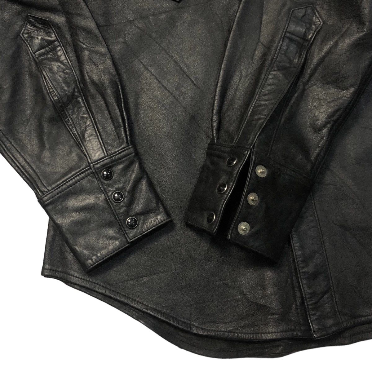 Indian Motorcycle × Sugar Cane × Toyo Enterprises Indian Motorcycle by Sugar Cane Western Shirt Leather Size US M / EU 48-50 / 2 - 5 Thumbnail