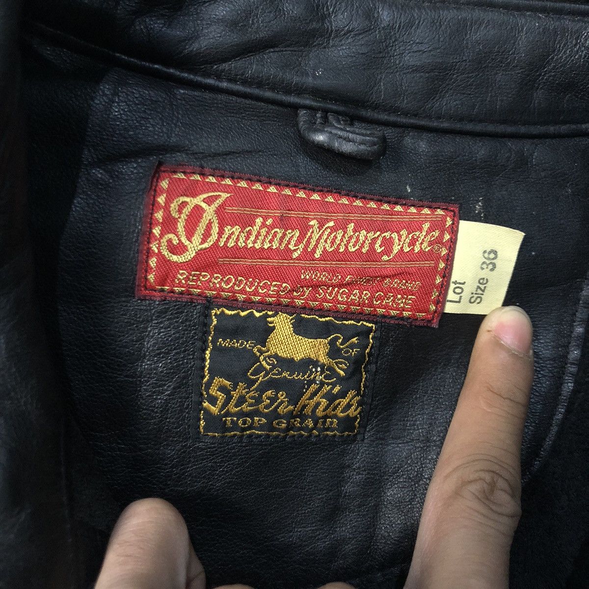 Indian Motorcycle × Sugar Cane × Toyo Enterprises Indian Motorcycle by Sugar Cane Western Shirt Leather Size US M / EU 48-50 / 2 - 8 Thumbnail