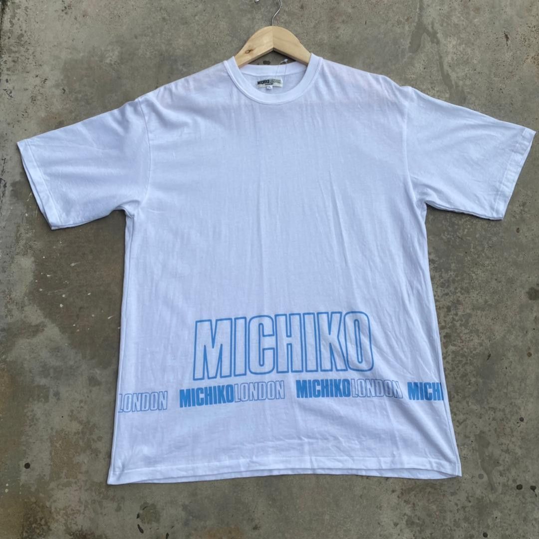 Vintage🔥MICHIKO KOSHINO LONDON Spellout Tee