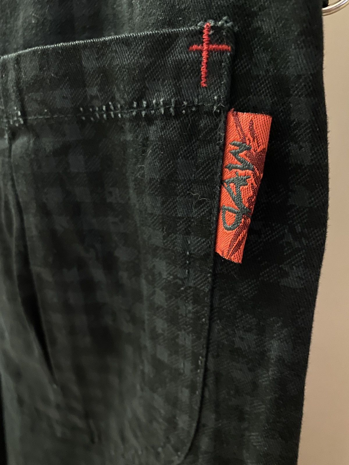 If Six Was Nine × Japanese Brand × Le Grande Bleu (L.G.B.) 🔥🔥💰💰Madpunks distressed scab patchwork flared pants Size US 29 - 11 Thumbnail