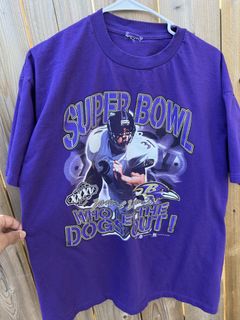 2001 Ray Lewis Baltimore Ravens Super Bowl Champs Tultex NFL T