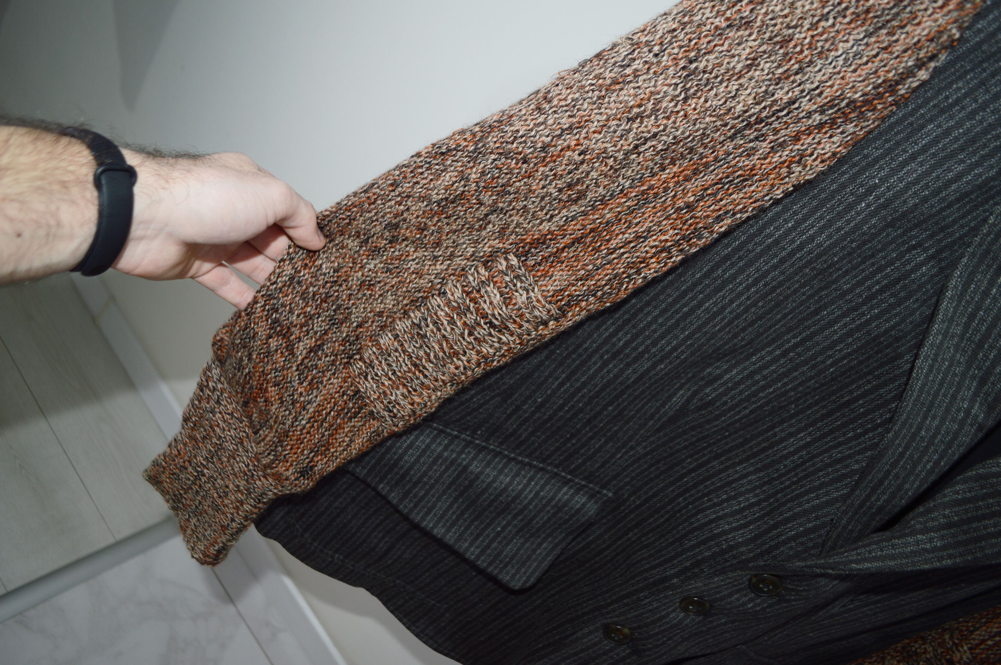 Other Rickard Lindqvist Knitted Sleeve Blazer Jacket Size 38R Size 38R - 7 Thumbnail