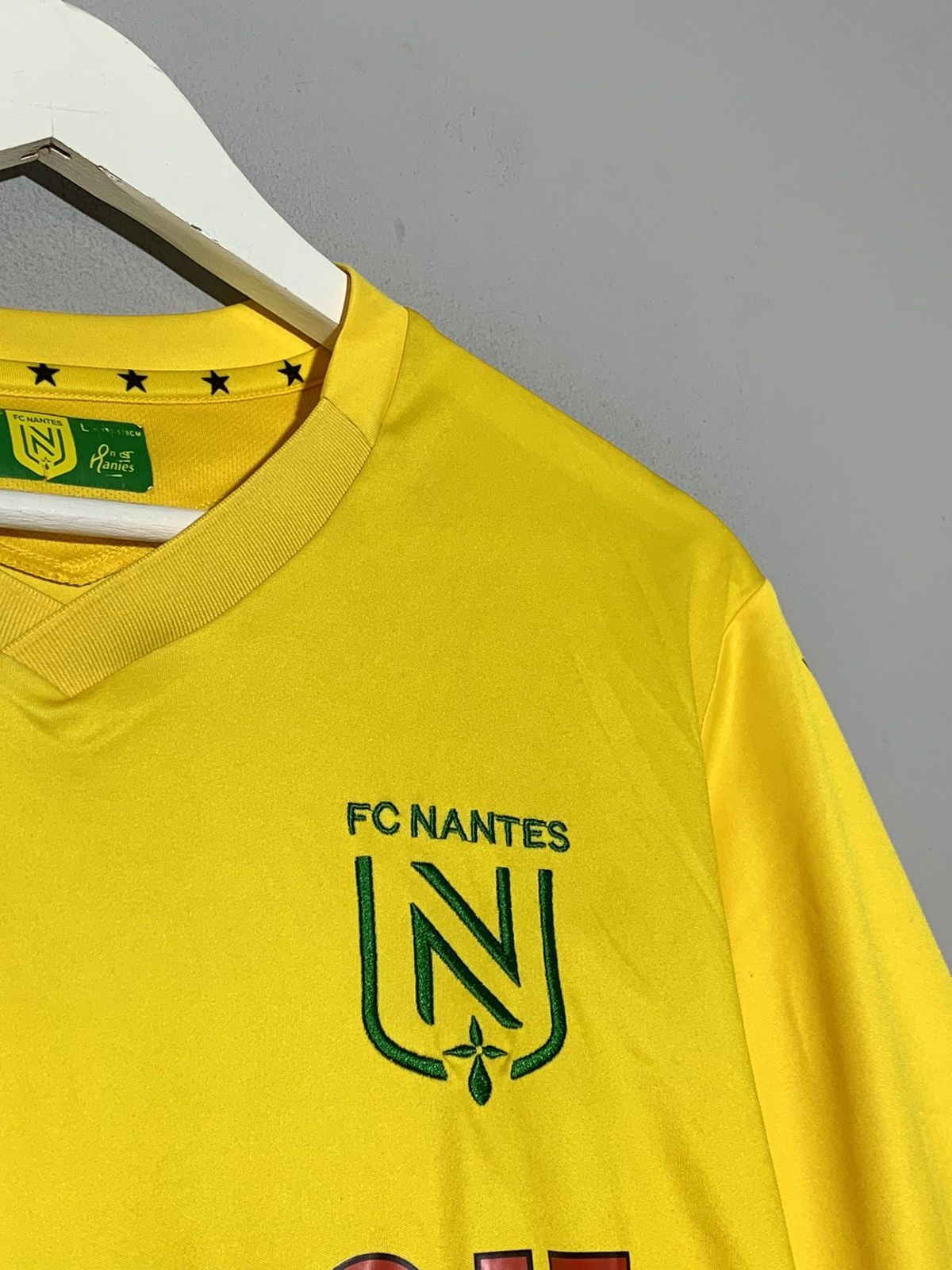 Macron Nantes 2020/21 Macron Y2k Streetwear Home Football Shirt Size US L / EU 52-54 / 3 - 4 Thumbnail
