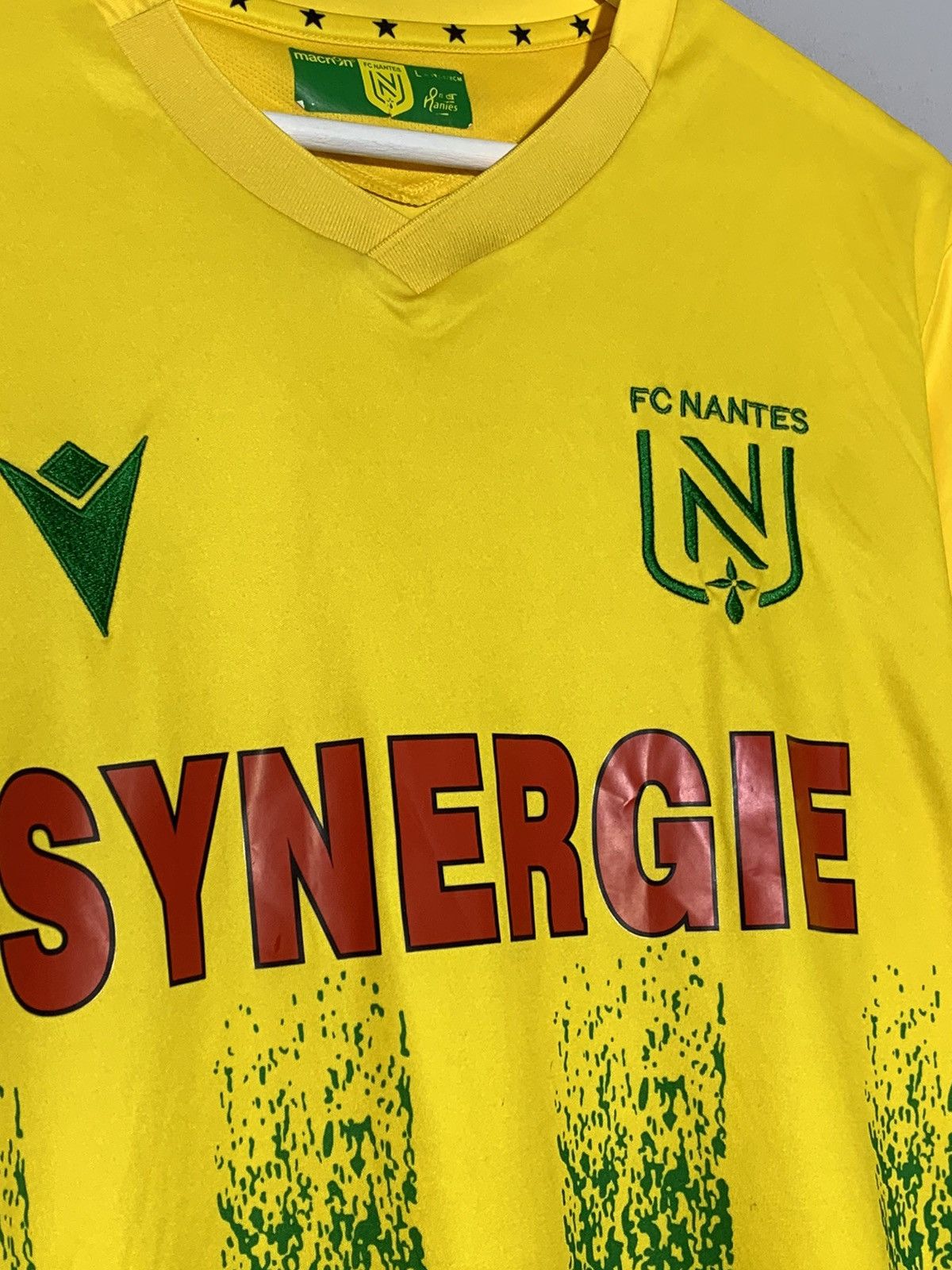 Macron Nantes 2020/21 Macron Y2k Streetwear Home Football Shirt Size US L / EU 52-54 / 3 - 6 Thumbnail