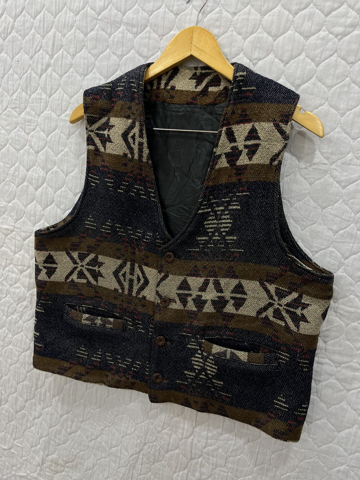 Native × Vintage B54. VINTAGE NATIVE ART VEST Size US M / EU 48-50 / 2 - 2 Thumbnail