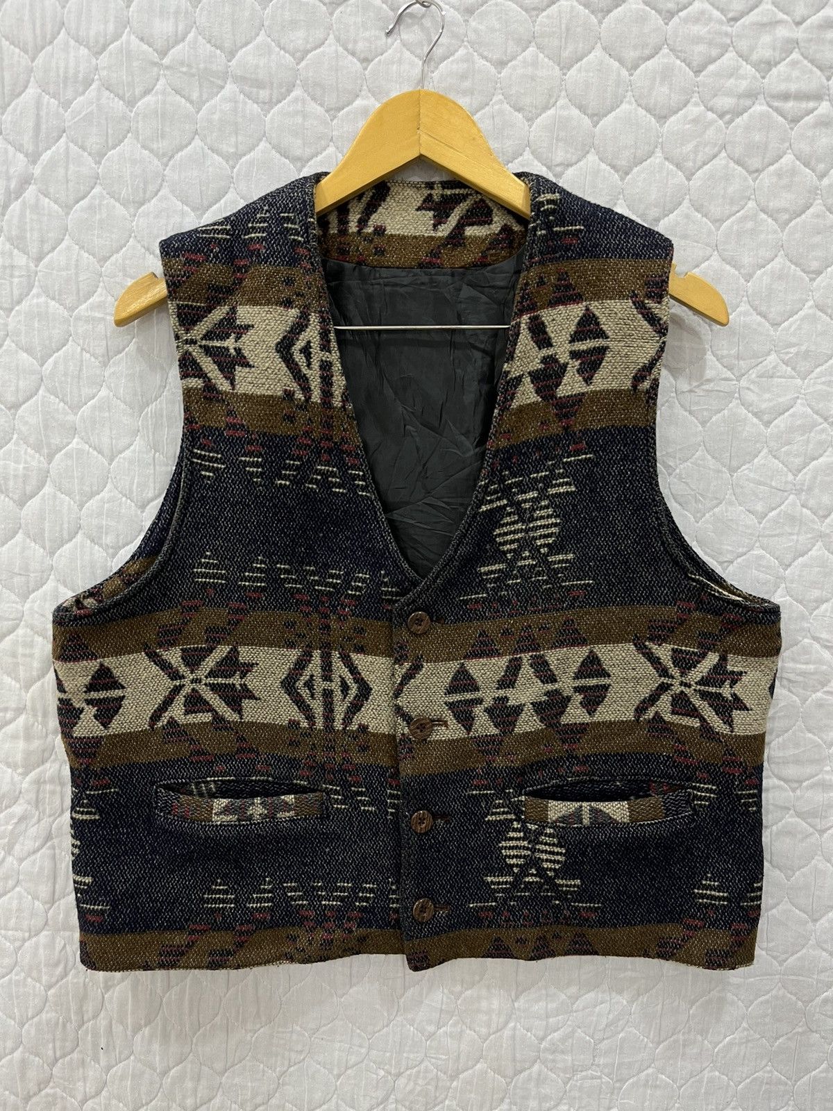 Native × Vintage B54. VINTAGE NATIVE ART VEST Size US M / EU 48-50 / 2 - 1 Thumbnail