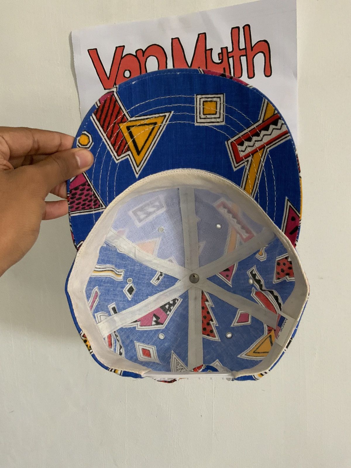 If Six Was Nine Geometric Pattern Archive Hat Size ONE SIZE - 7 Thumbnail
