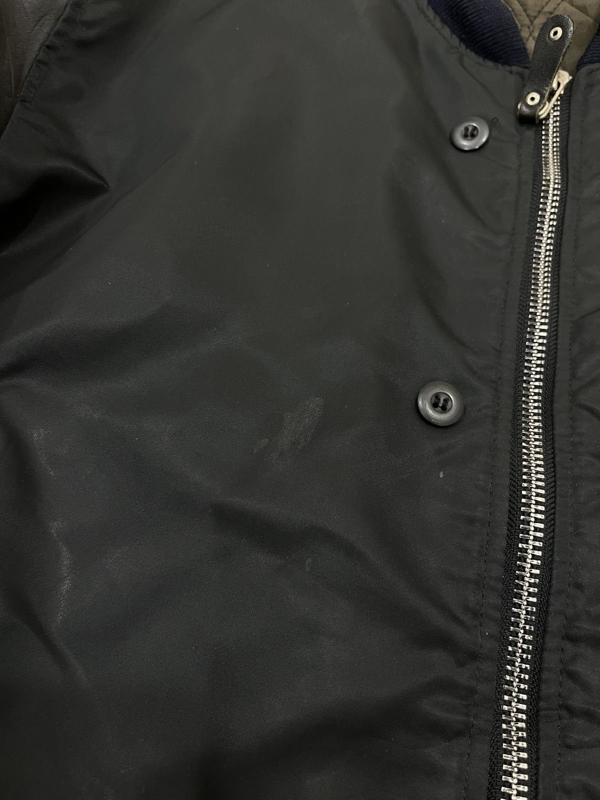Vintage (Eeee). VINTAGE KEARNY HOUSE LEATHER SLEEVE BOMBER JACKET Size US L / EU 52-54 / 3 - 14 Thumbnail