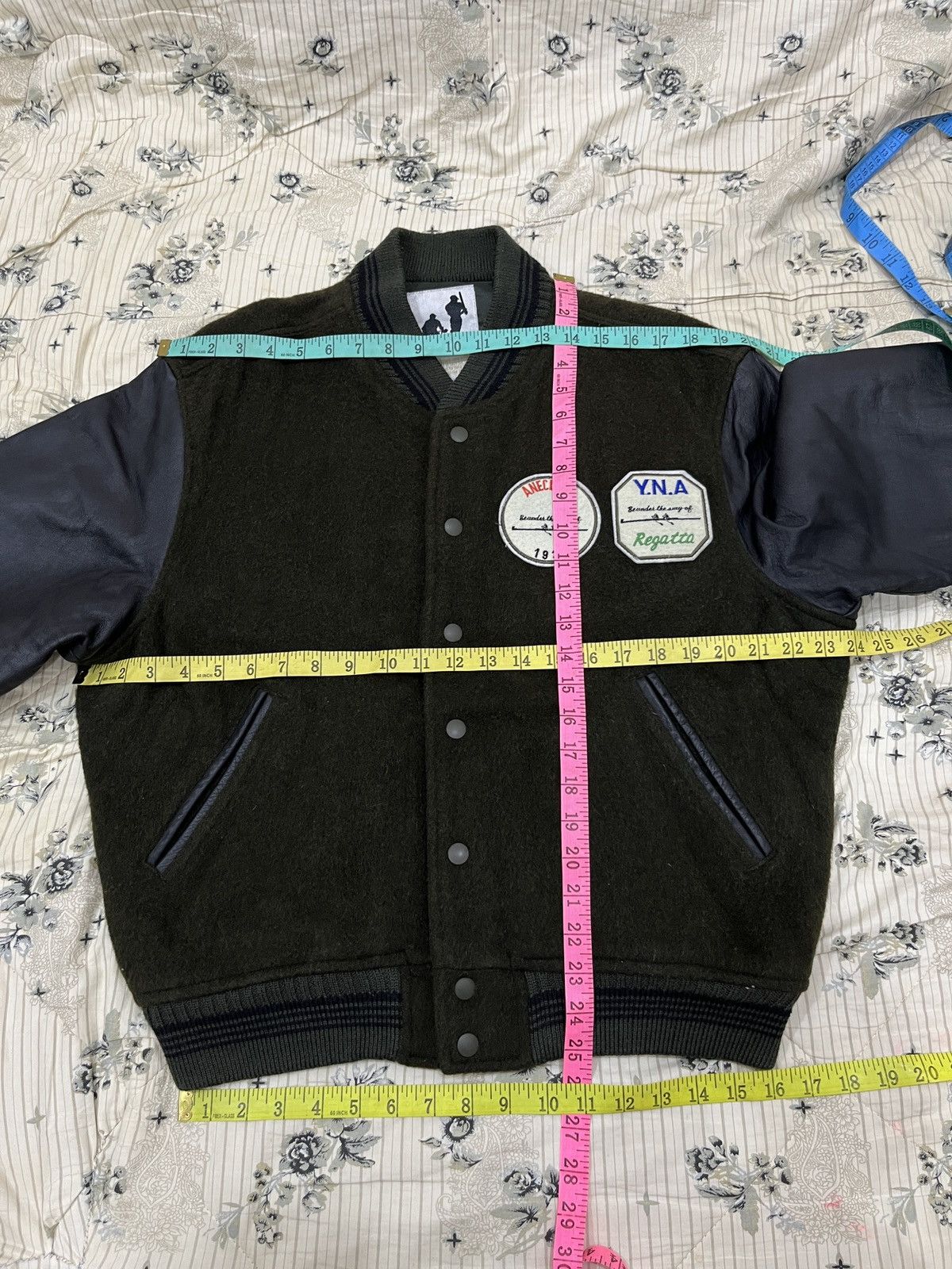 Japanese Brand (Eeee). VINTAGE SWEAR OUT OF WARRANT VARSITY JACKET Size US M / EU 48-50 / 2 - 14 Thumbnail