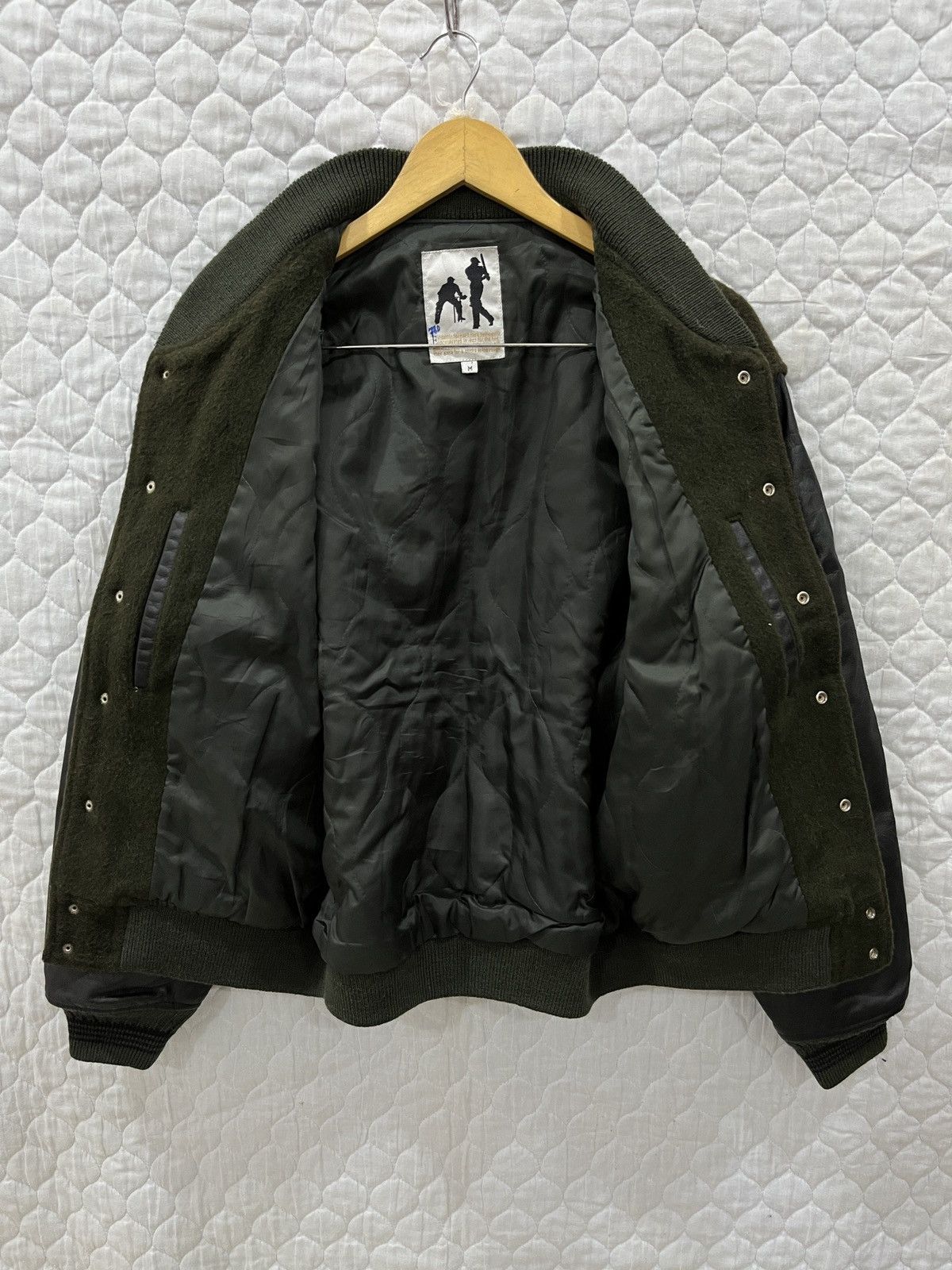 Japanese Brand (Eeee). VINTAGE SWEAR OUT OF WARRANT VARSITY JACKET Size US M / EU 48-50 / 2 - 7 Thumbnail