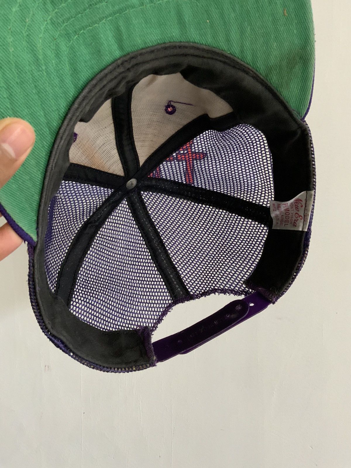 Vintage New Era Dupont Visor Pro Model Made Usa Trucker Hat Size ONE SIZE - 10 Thumbnail