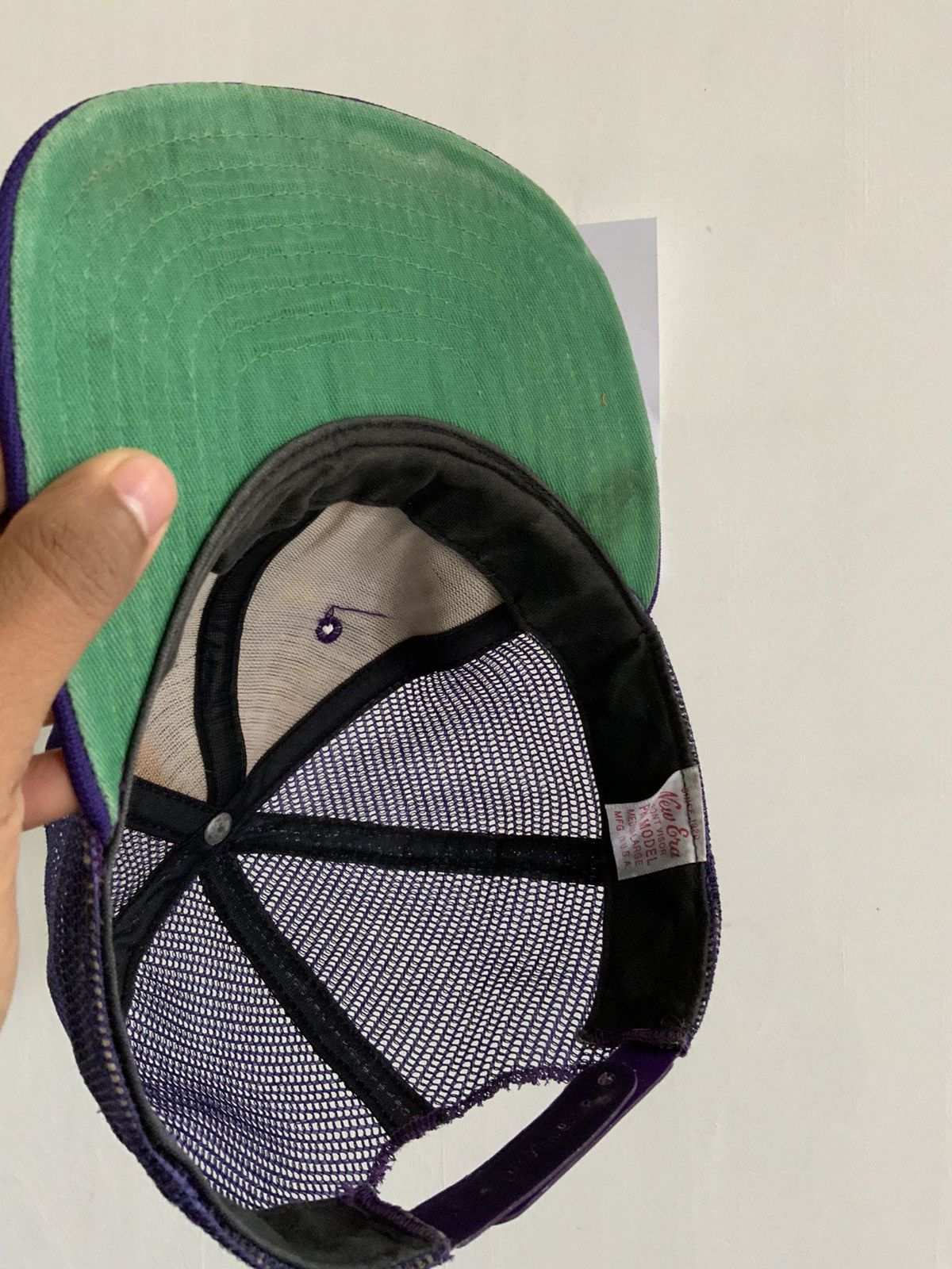 Vintage New Era Dupont Visor Pro Model Made Usa Trucker Hat Size ONE SIZE - 9 Thumbnail