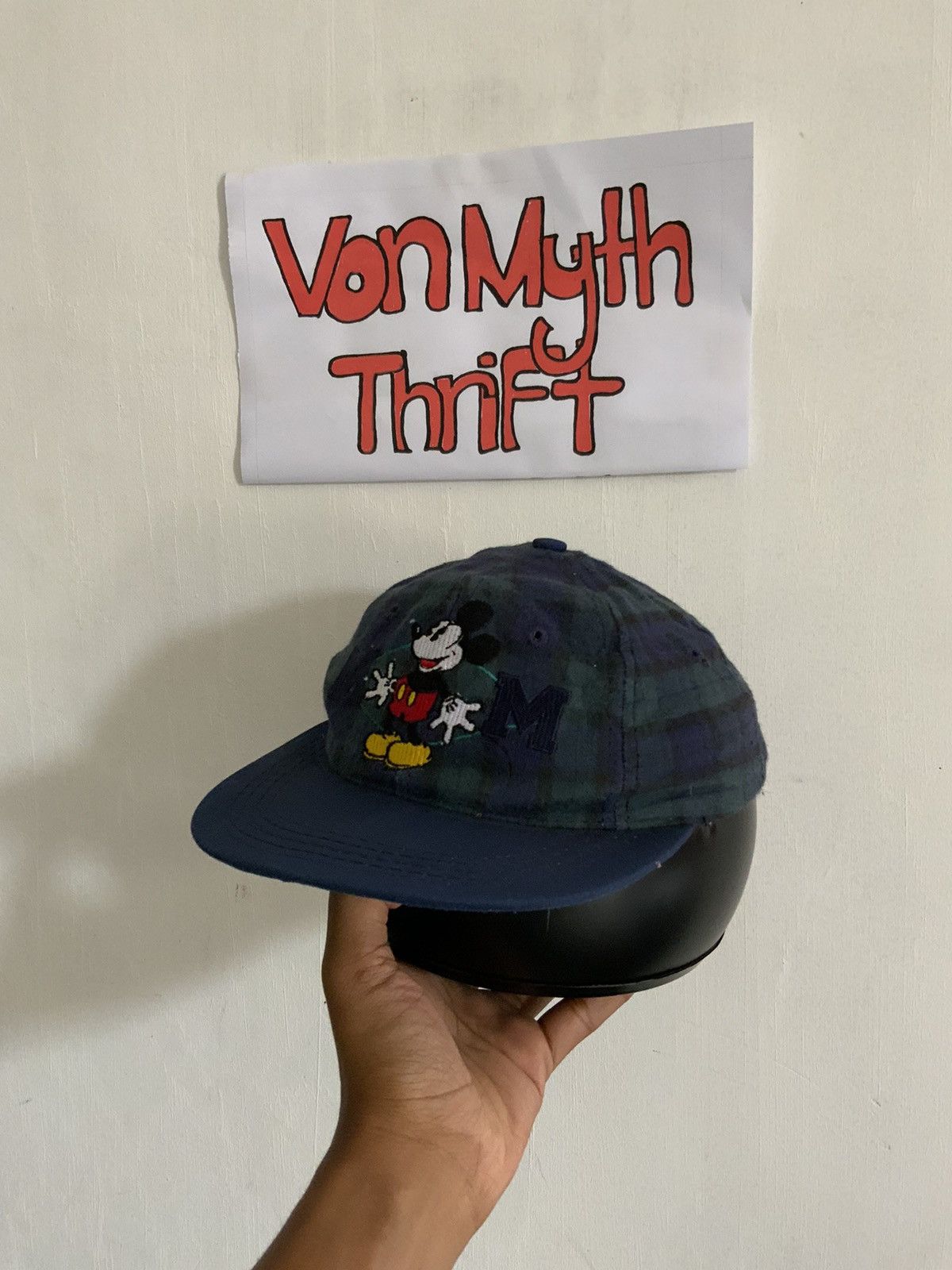Disney Vintage Disney Mickey Mouse Kids Snapback Hat Size ONE SIZE - 1 Thumbnail