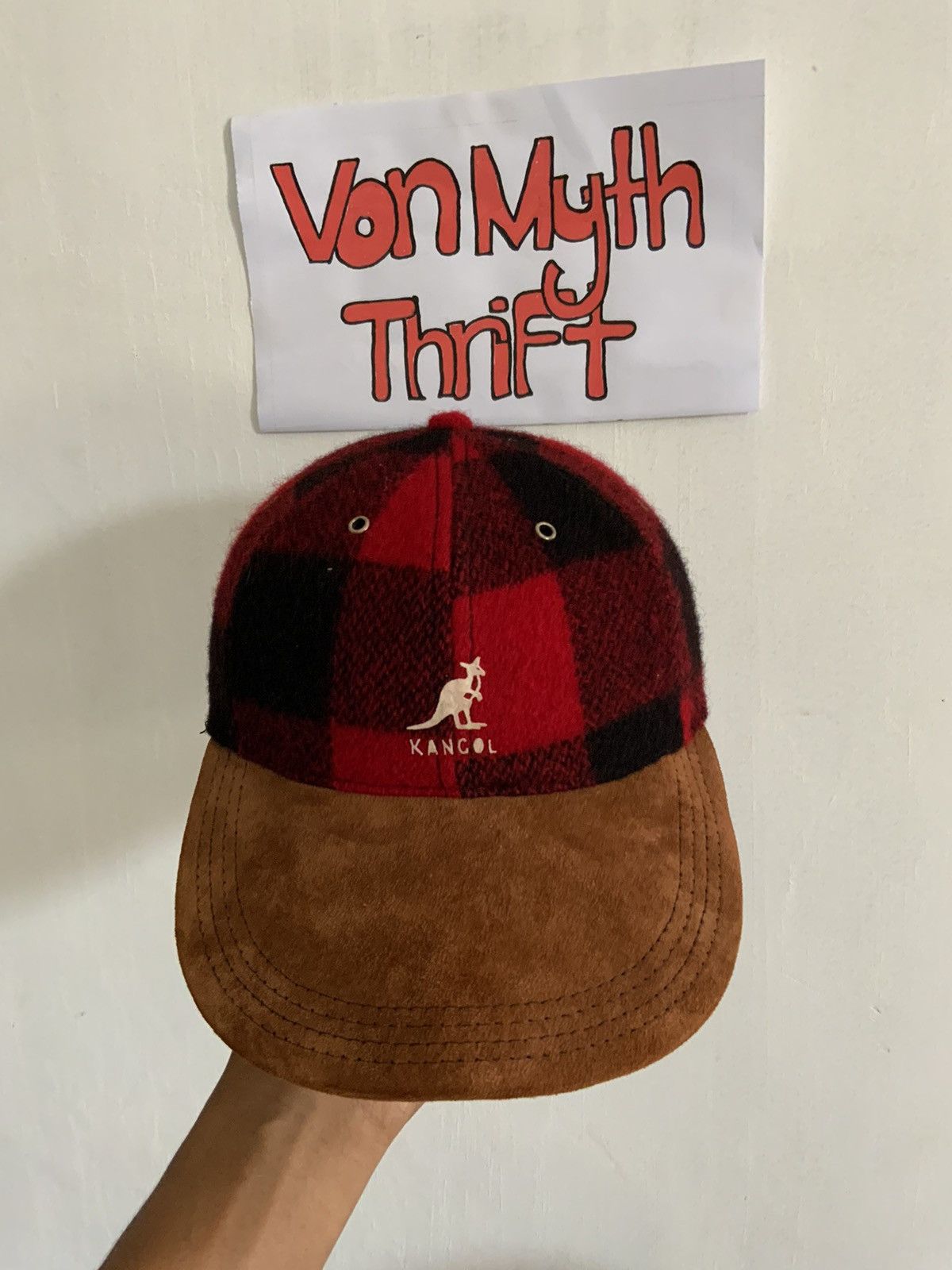Kangol Vintage Kangol Made in Usa Leather Brim Hat Size ONE SIZE - 6 Thumbnail