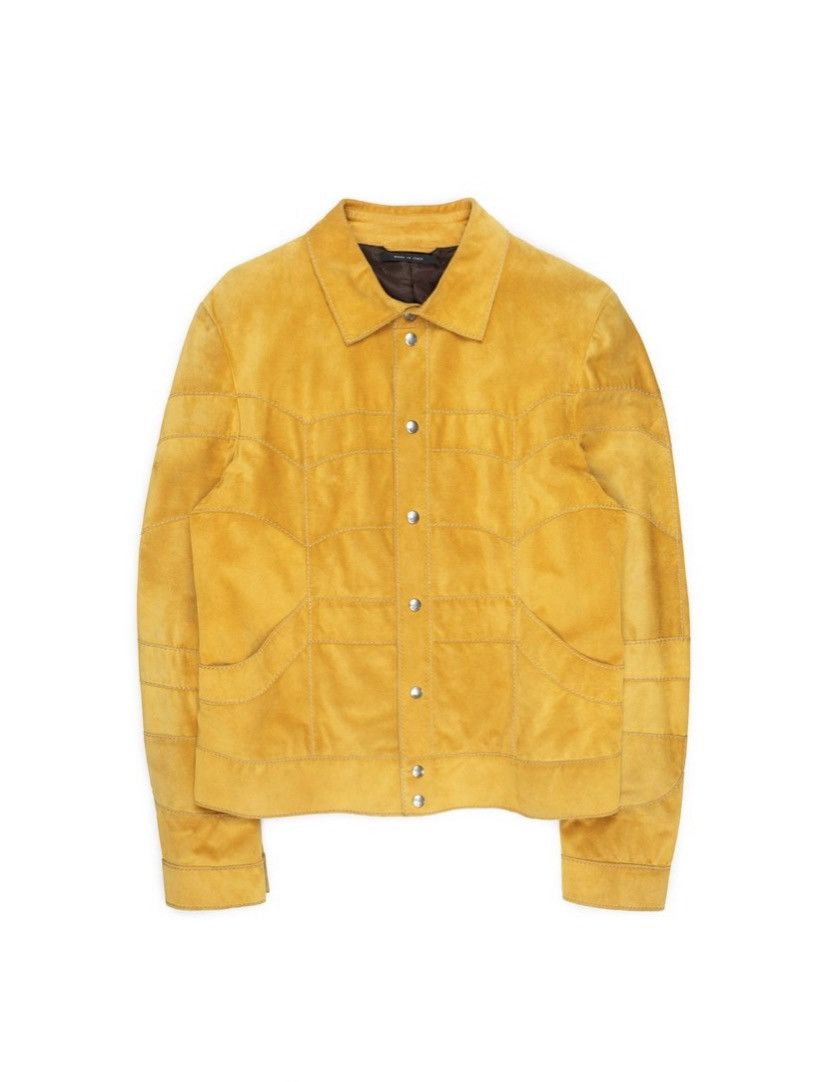 Gucci × Tom Ford Gucci by Tom Ford SS2004 Paneled Suede Jacket Size US L / EU 52-54 / 3 - 1 Thumbnail