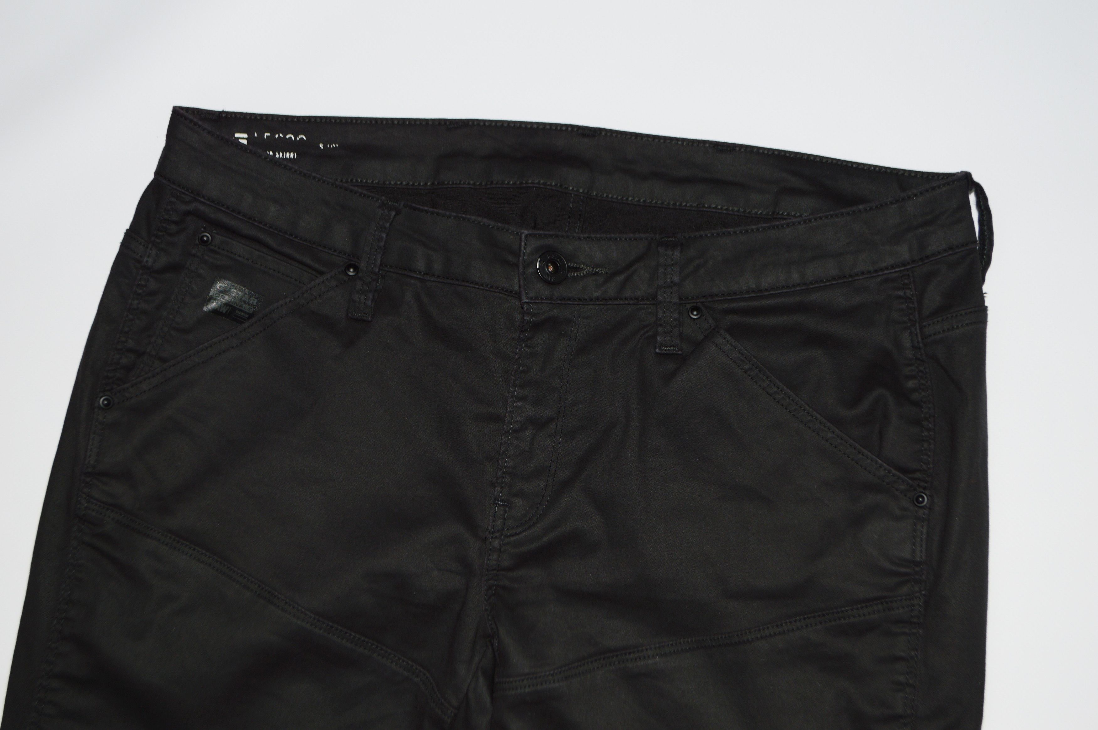 G-Star G-Star Raw 5620 Custom Ankle Zip Mid Black Jeans Size 31" - 4 Thumbnail