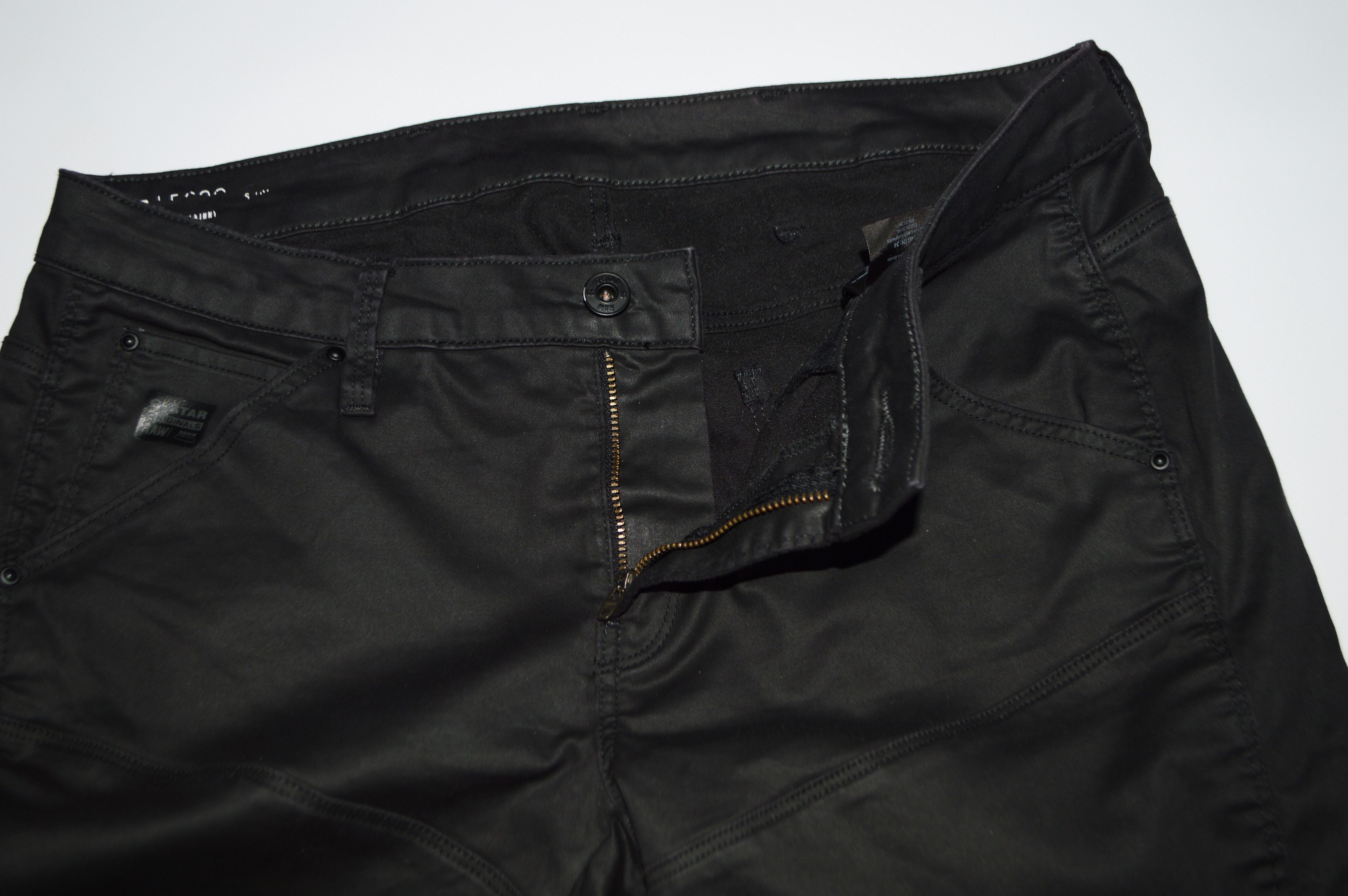 G-Star G-Star Raw 5620 Custom Ankle Zip Mid Black Jeans Size 31" - 8 Thumbnail
