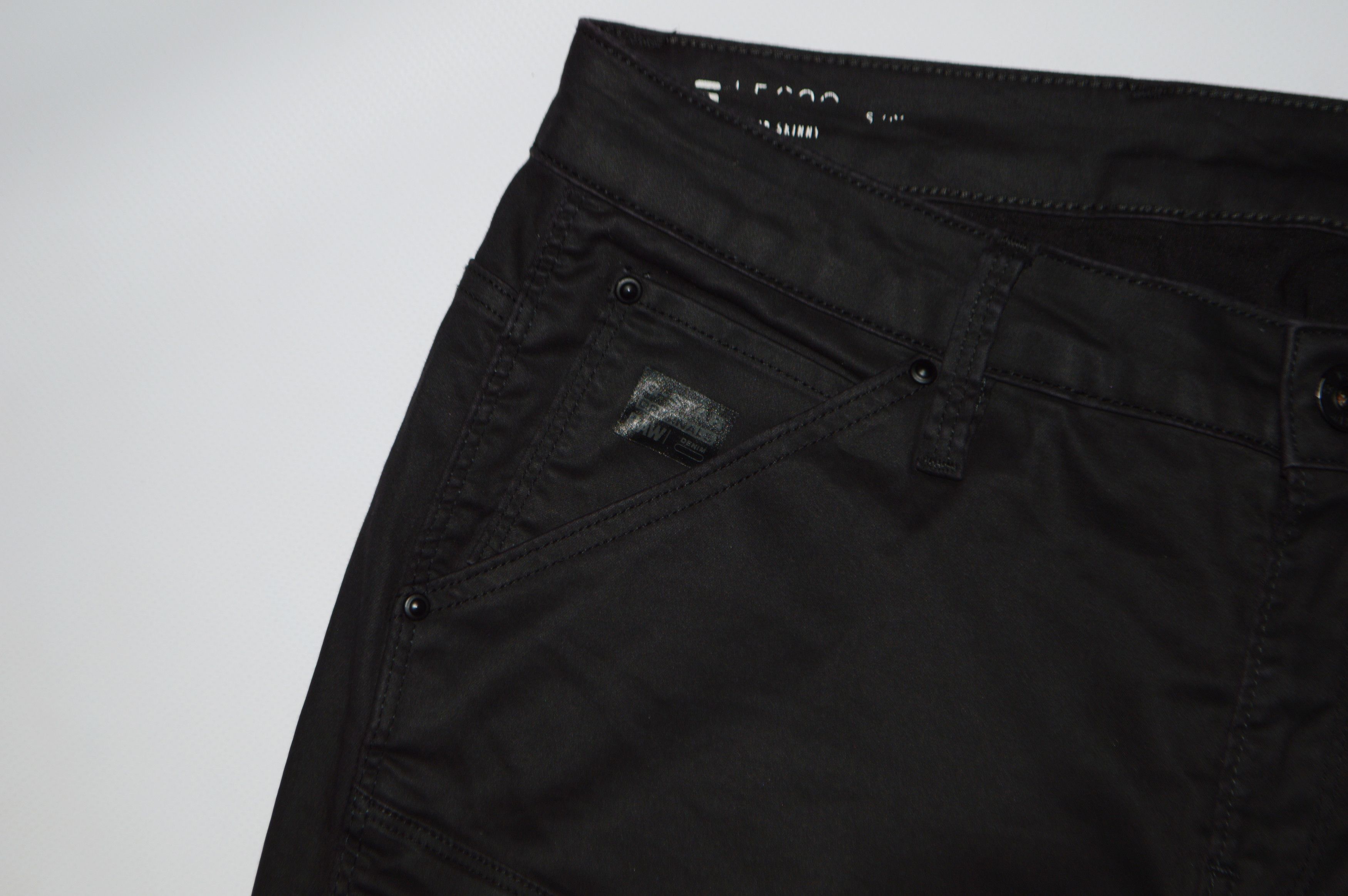 G-Star G-Star Raw 5620 Custom Ankle Zip Mid Black Jeans Size 31" - 3 Thumbnail