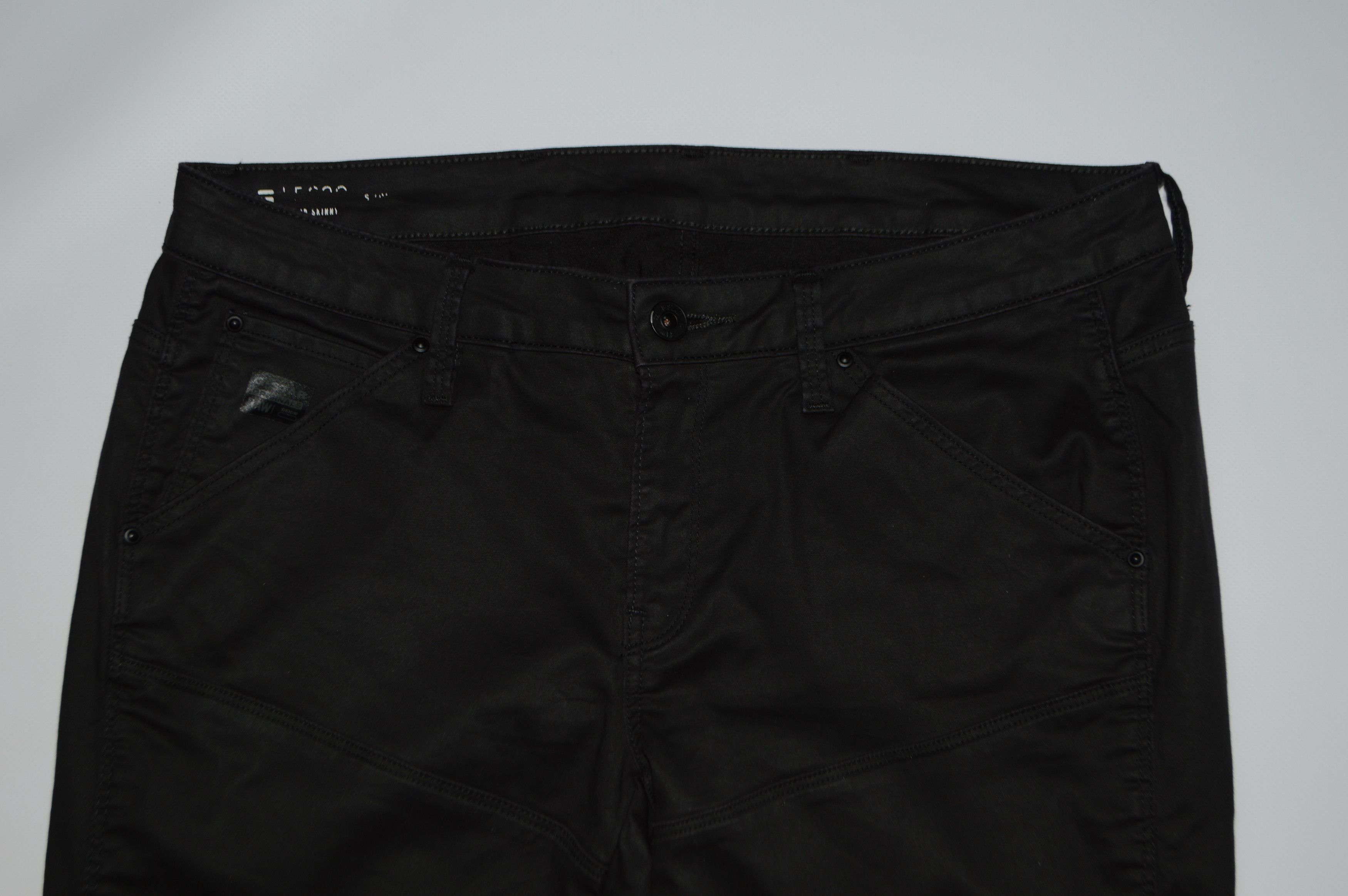 G-Star G-Star Raw 5620 Custom Ankle Zip Mid Black Jeans Size 31" - 2 Thumbnail