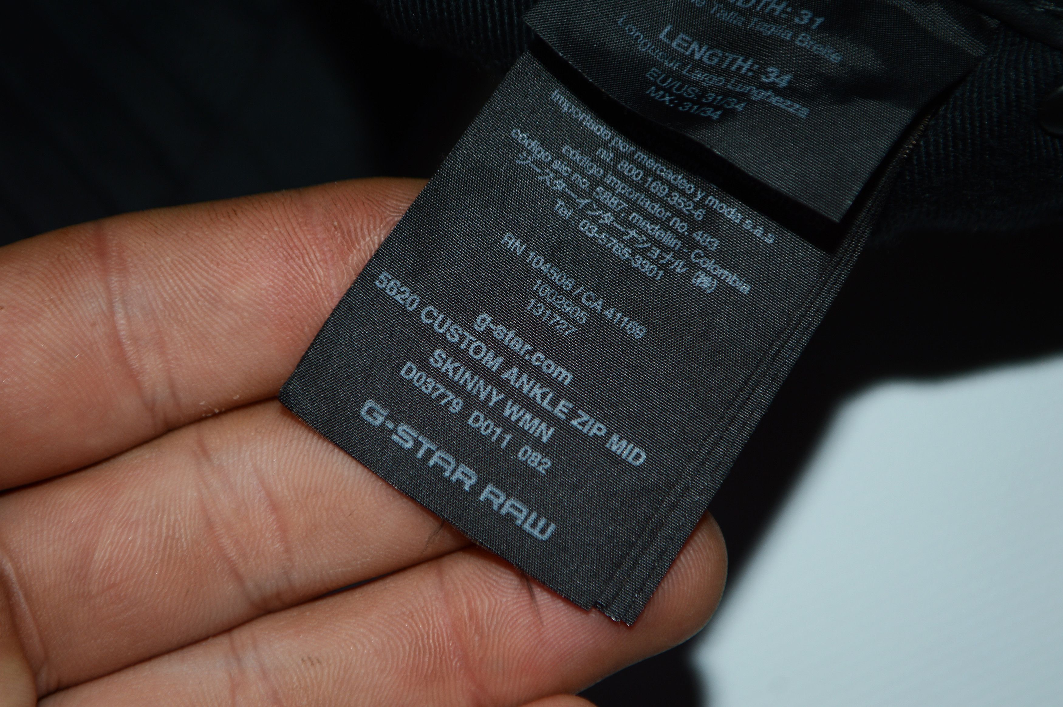 G-Star G-Star Raw 5620 Custom Ankle Zip Mid Black Jeans Size 31" - 10 Thumbnail