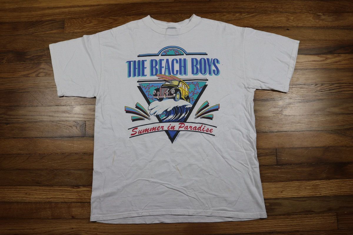 Beach Boys Parrot Catch A Wave 2007 Tour T-shirt, Green (Medium