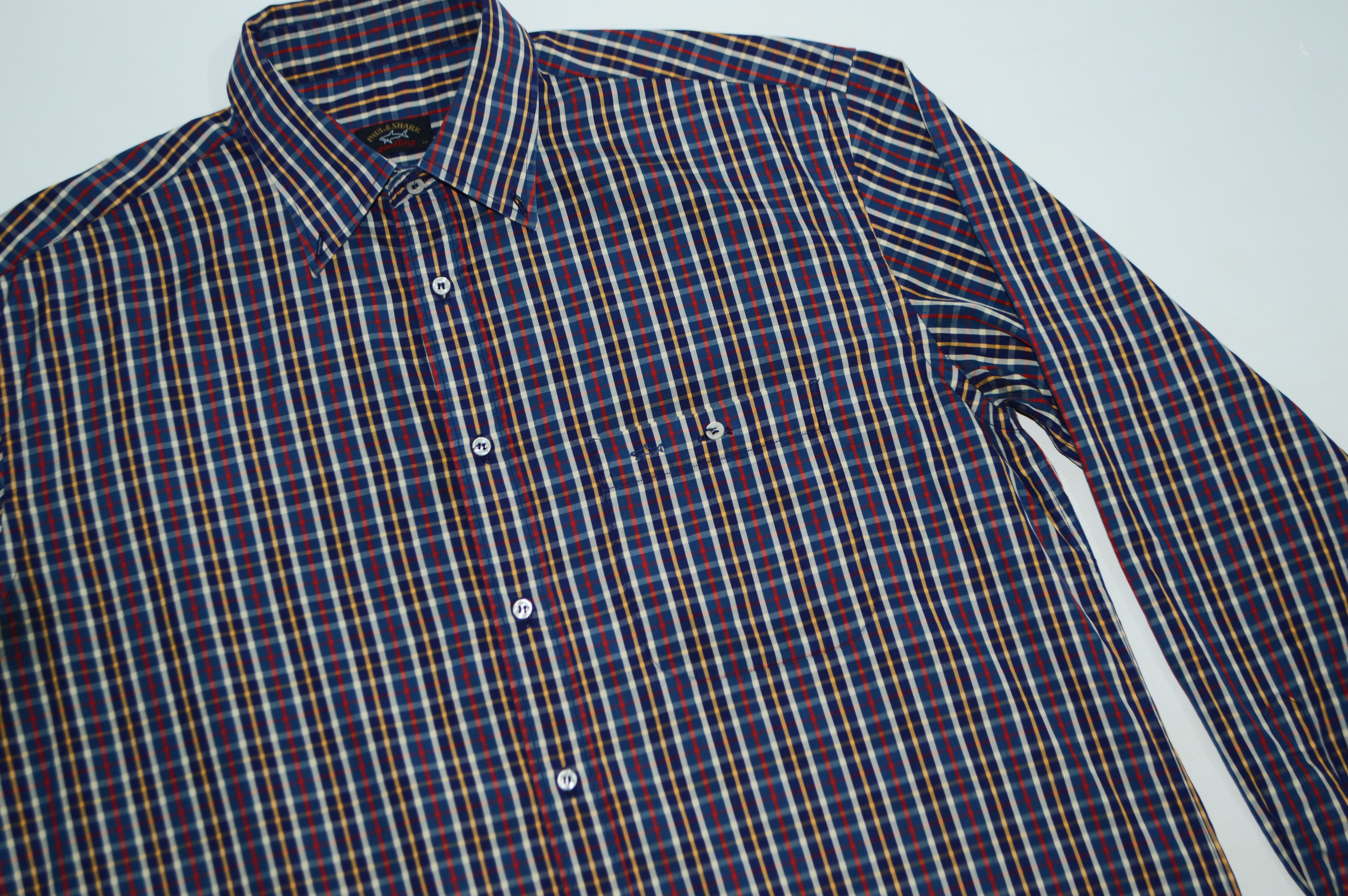 Paul & Shark Paul & Shark Multicolored Checked Cotton Shirt Size 44 Size US XL / EU 56 / 4 - 2 Thumbnail