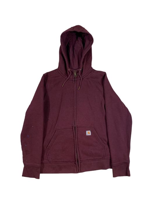 Burgundy hot sale carhartt sweatshirt