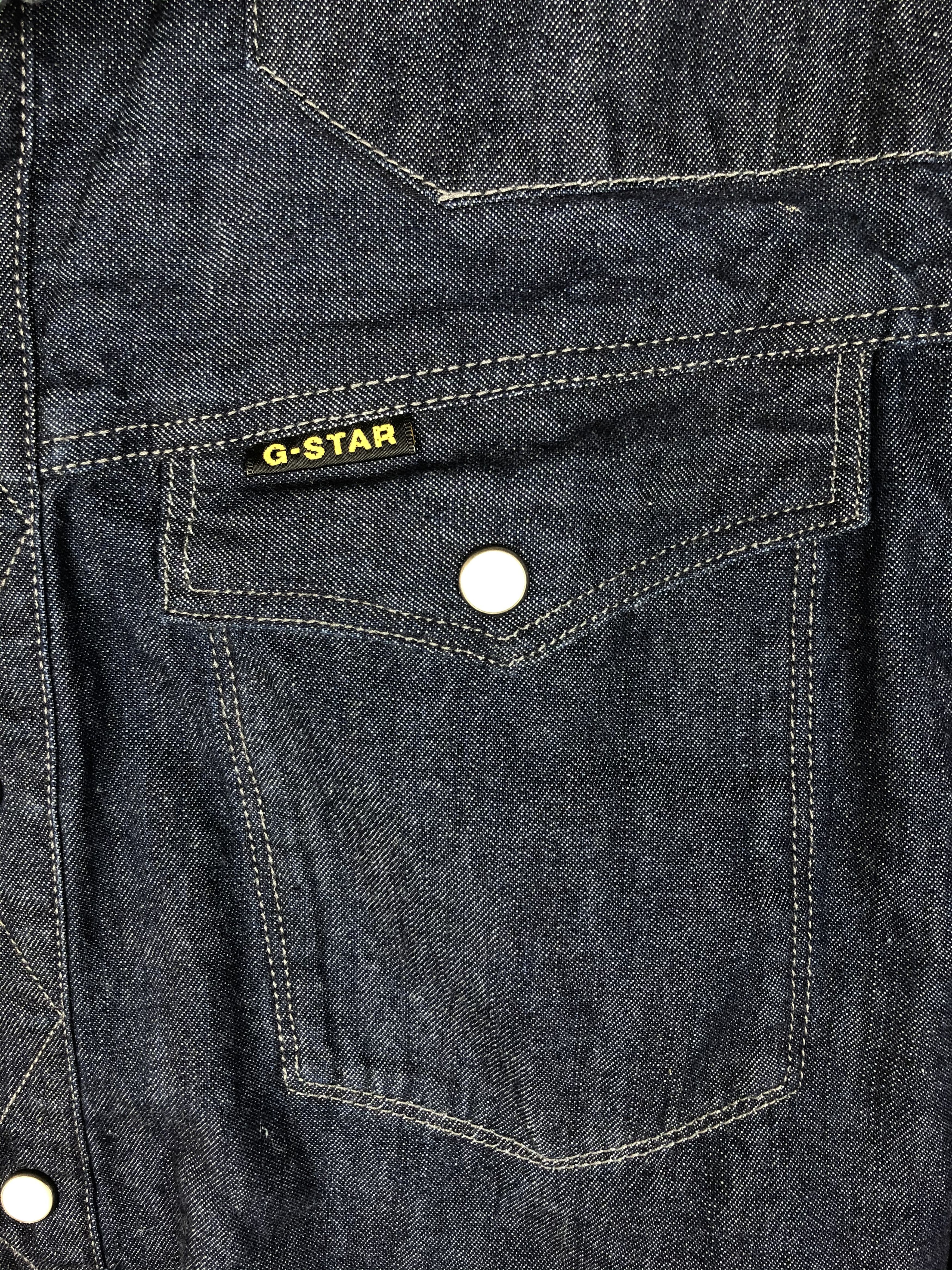 G-Star Vintage G Star Raw Denim Shirt Long Sleeve Size US M / EU 48-50 / 2 - 3 Thumbnail