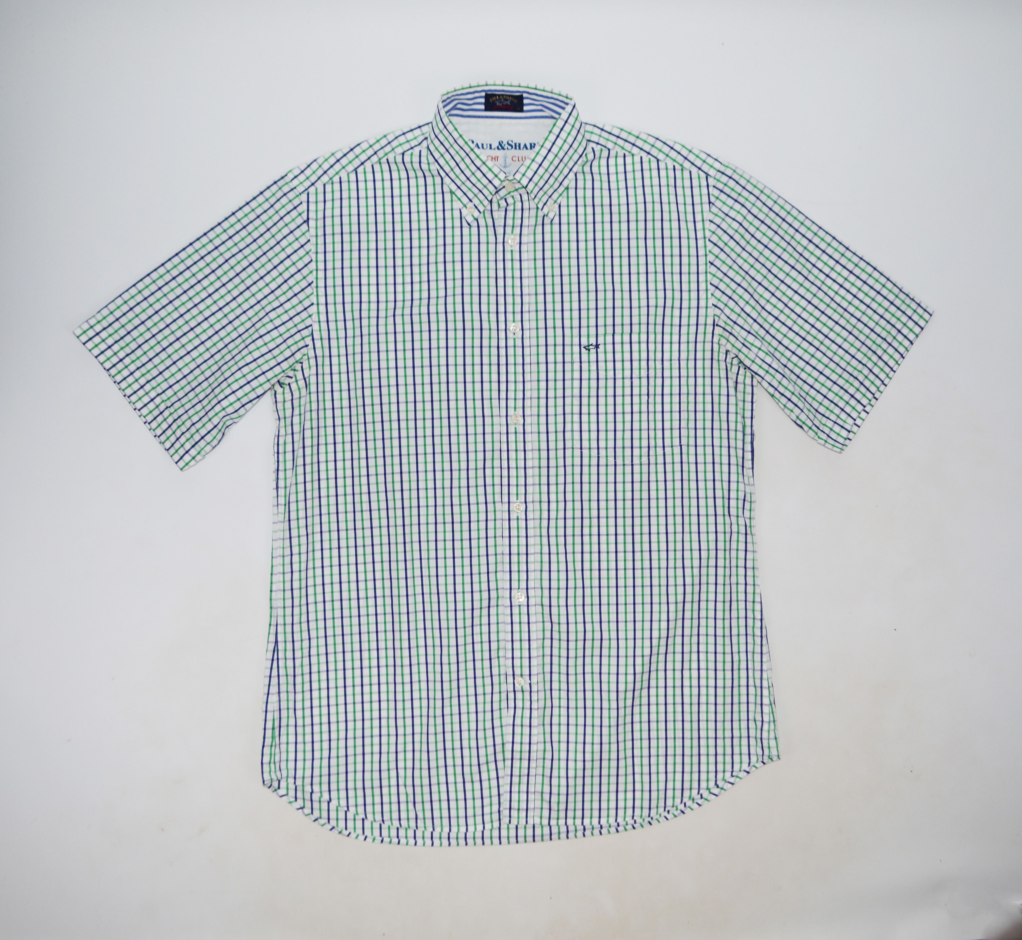 Paul & Shark Paul & Shark Multicolored Checked Cotton Shirt Size US L / EU 52-54 / 3 - 1 Thumbnail