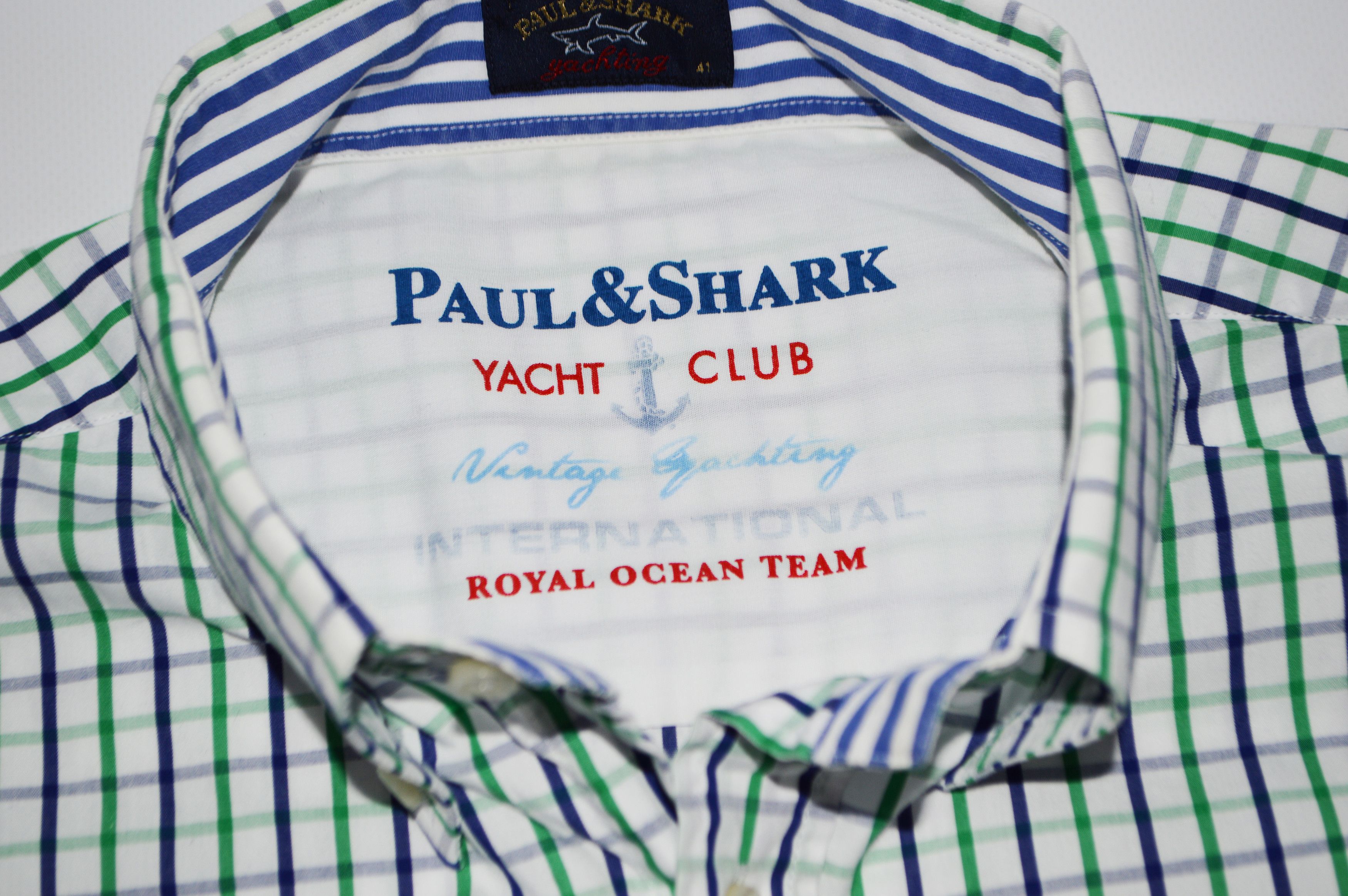 Paul & Shark Paul & Shark Multicolored Checked Cotton Shirt Size US L / EU 52-54 / 3 - 6 Thumbnail