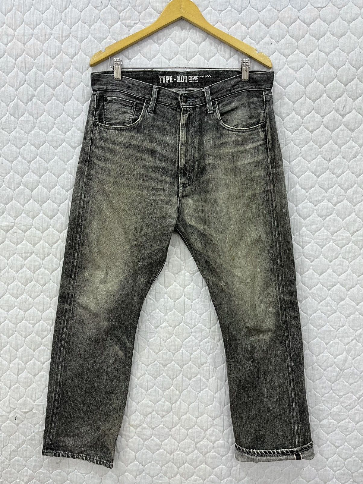 Neighborhood (MM). VINTAGE NEIGHBORHOOD X SVG JAPAN DISTRESSED DENIM Size US 35 - 1 Thumbnail