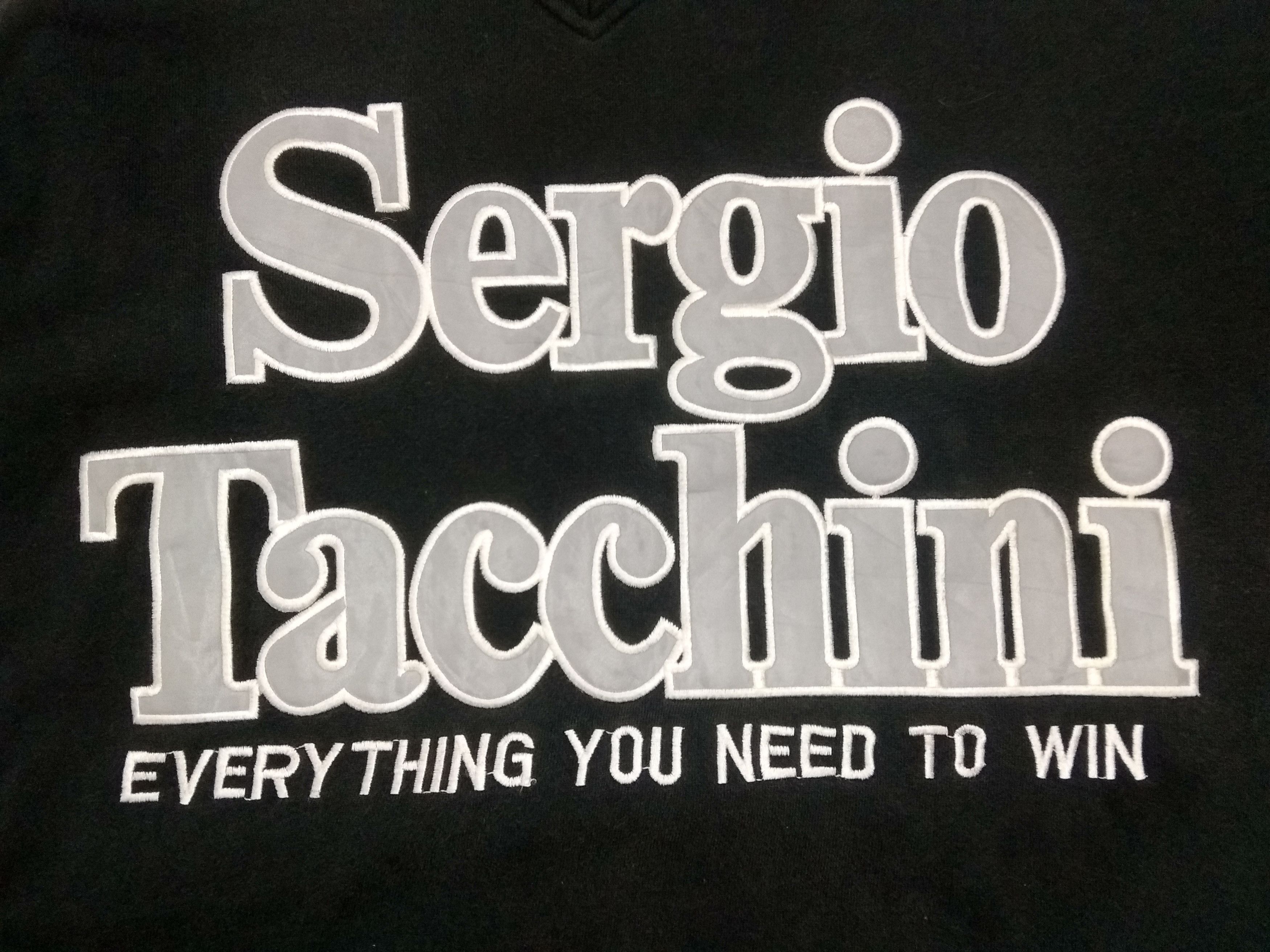 Sergio Tacchini Vintage Sergio Tacchini Jumper v neck Sweatshirt big logo Size US M / EU 48-50 / 2 - 5 Thumbnail